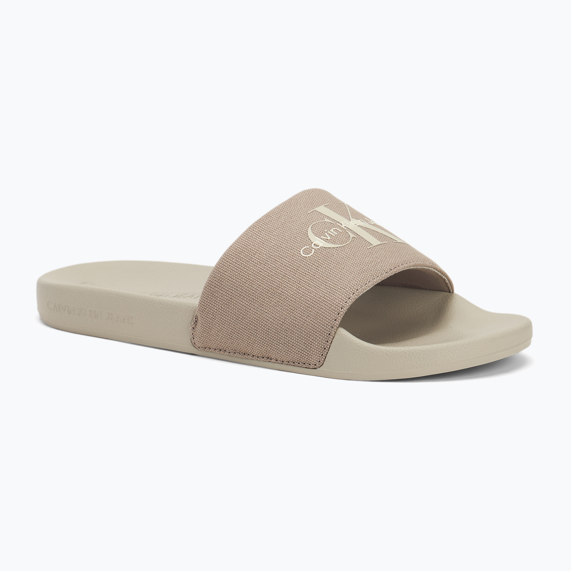Calvin Klein YM0YM01271 Infradito uomo Monogram Cv guscio d'uovo/atmosfera (40 EU) (Slide Monogram Cv YM0YM012710F9)