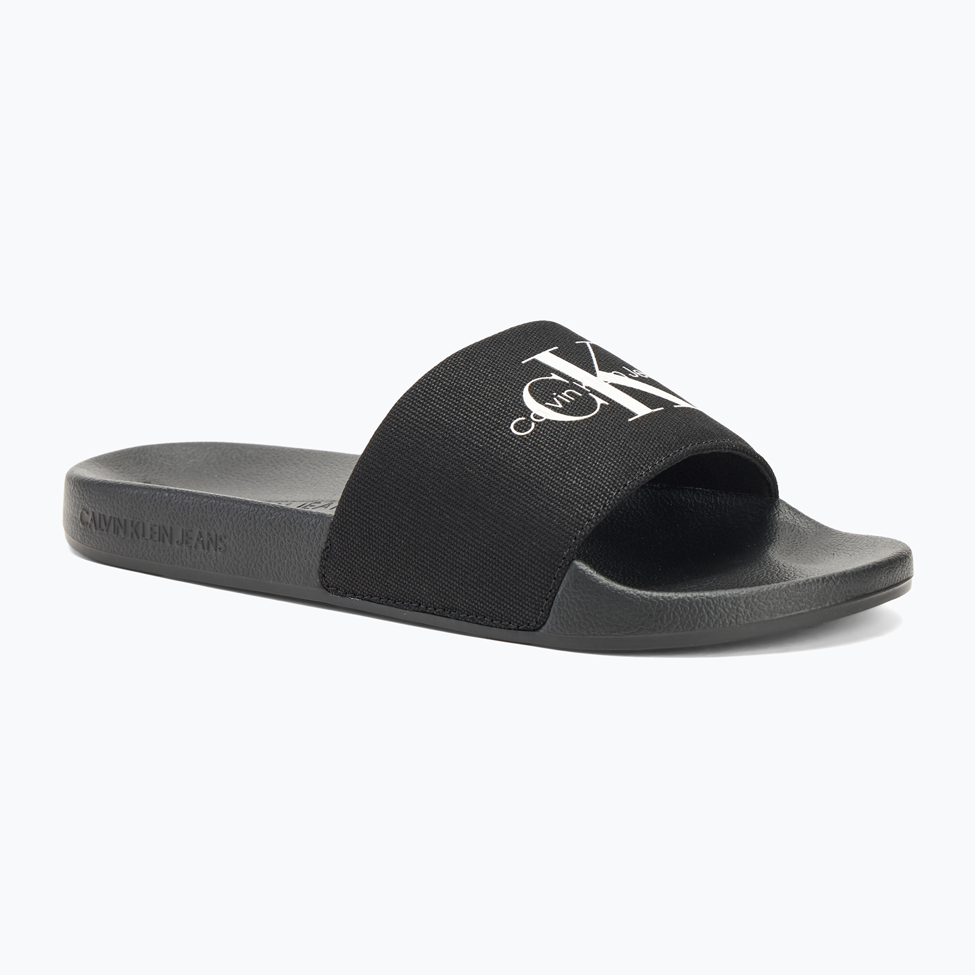 Calvin Klein YM0YM01271 Uomo Slide Monogram Cv nero/bianco brillante infradito (44 EU) (Slide Monogram Cv YM0YM012710GM)
