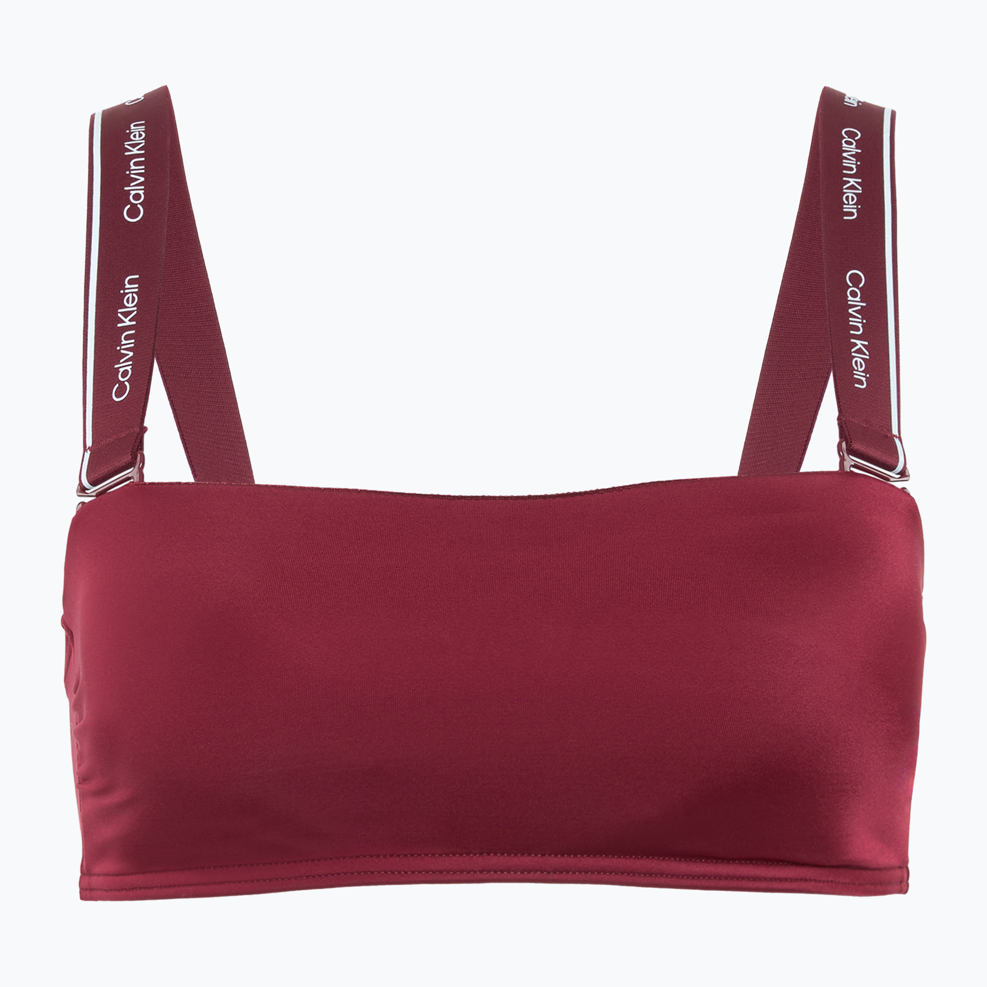 Calvin Klein top da bagno KW0KW02731 Spalline rimovibili - RP prugna smaltata (XL) (Removable Straps - RP KW0KW02731VLR)