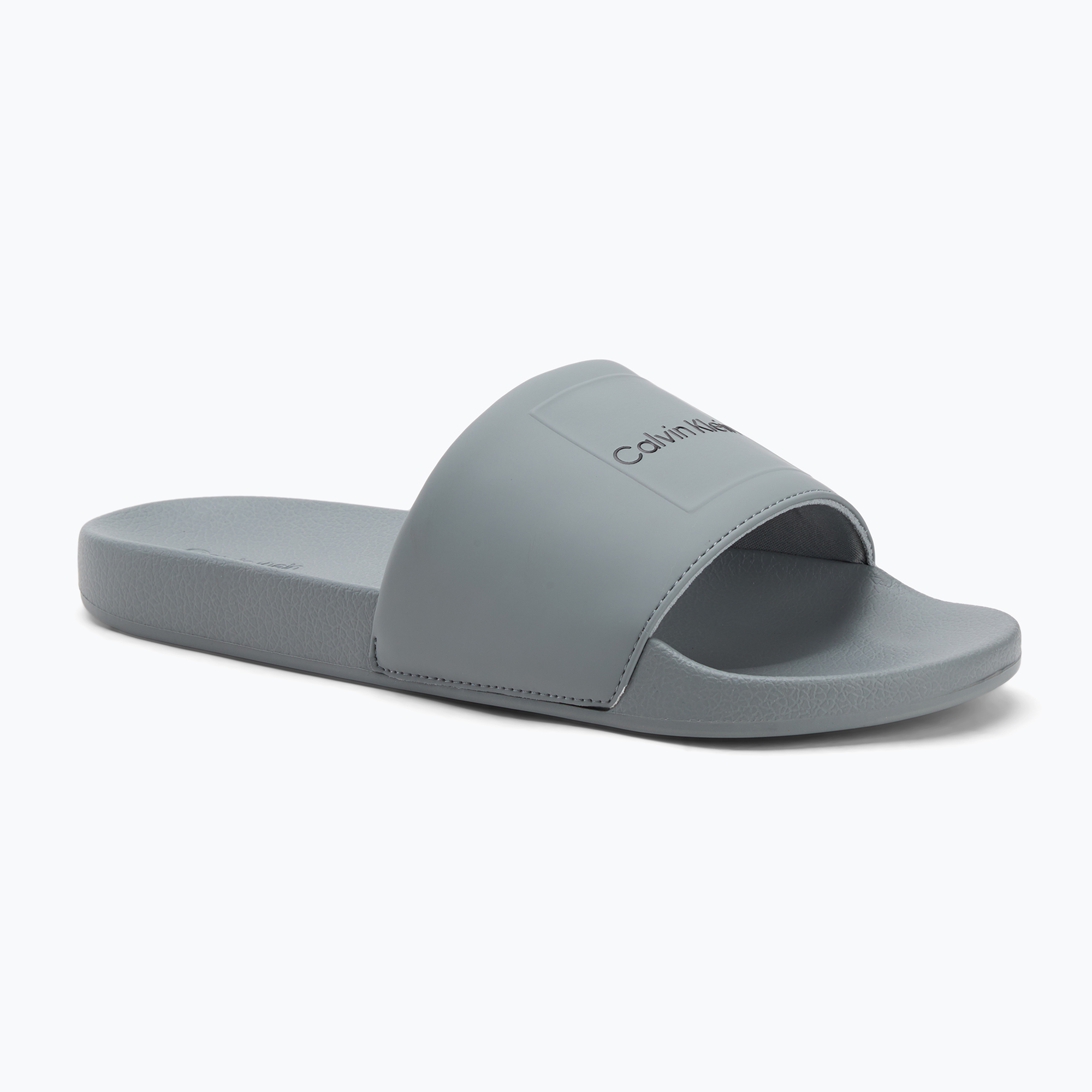 Calvin Klein infradito uomo HM0HM01754 Pool Slide Ck Square granite road (40 EU) (Pool Slide Ck Square HM0HM01754PDQ)