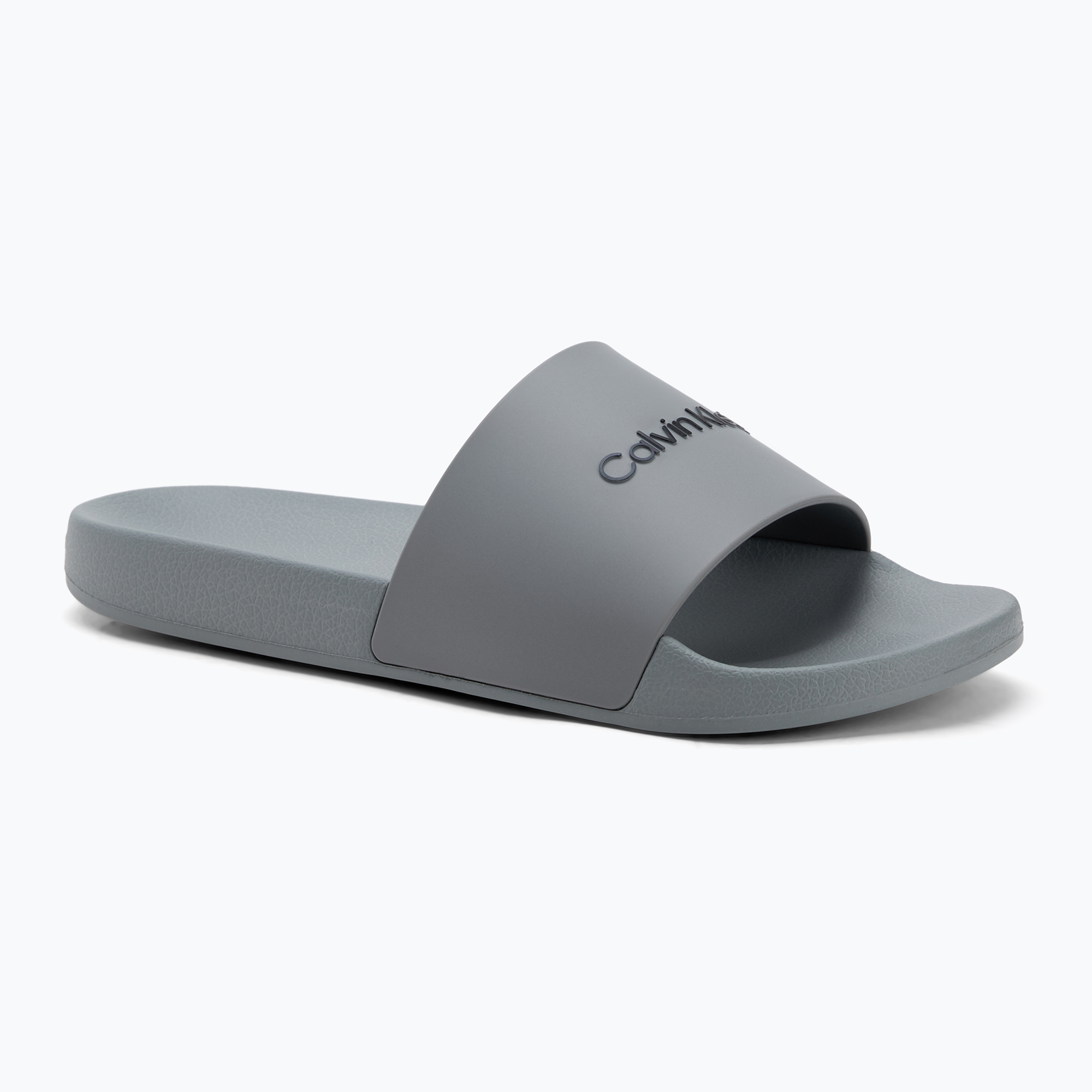 Calvin Klein infradito uomo HM0HM00455 Pool Slide Rubber granite road (42 EU) (Pool Slide Rubber HM0HM00455PDQ)