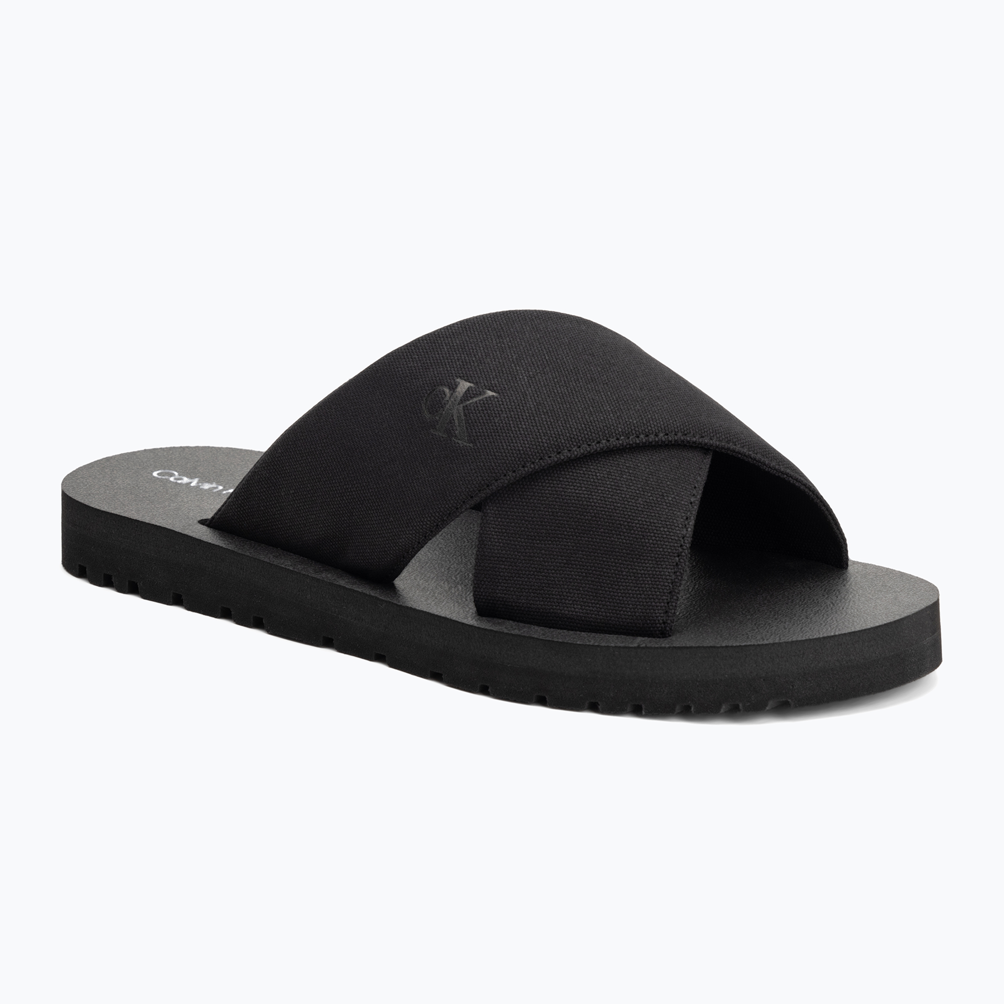 Uomo Calvin Klein YM0YM01223 Cross Sandal Crxs Tx triple black infradito (43 EU) (Cross Sandal Crxs Tx YM0YM012230GJ)