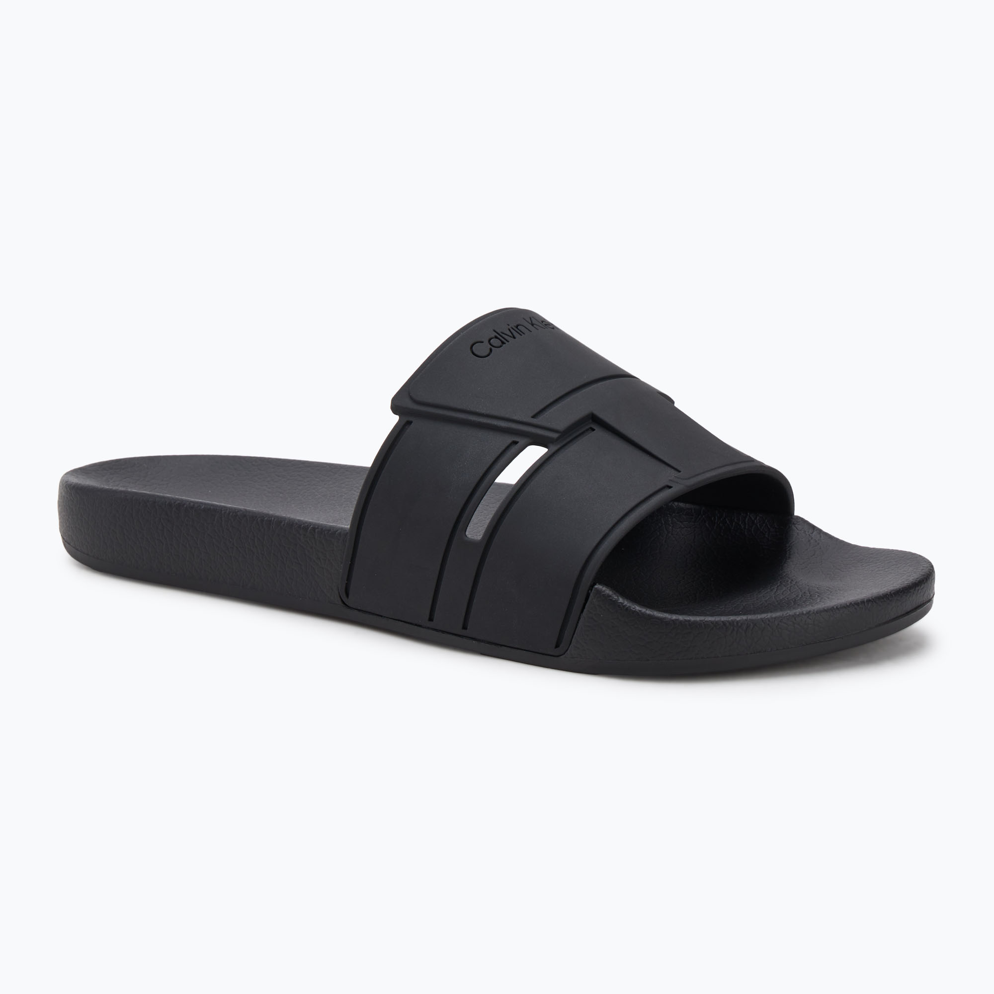 Calvin Klein infradito uomo HM0HM01752 Pool Slide Double T nero (40 EU) (Pool Slide Double T HM0HM01752BEH)