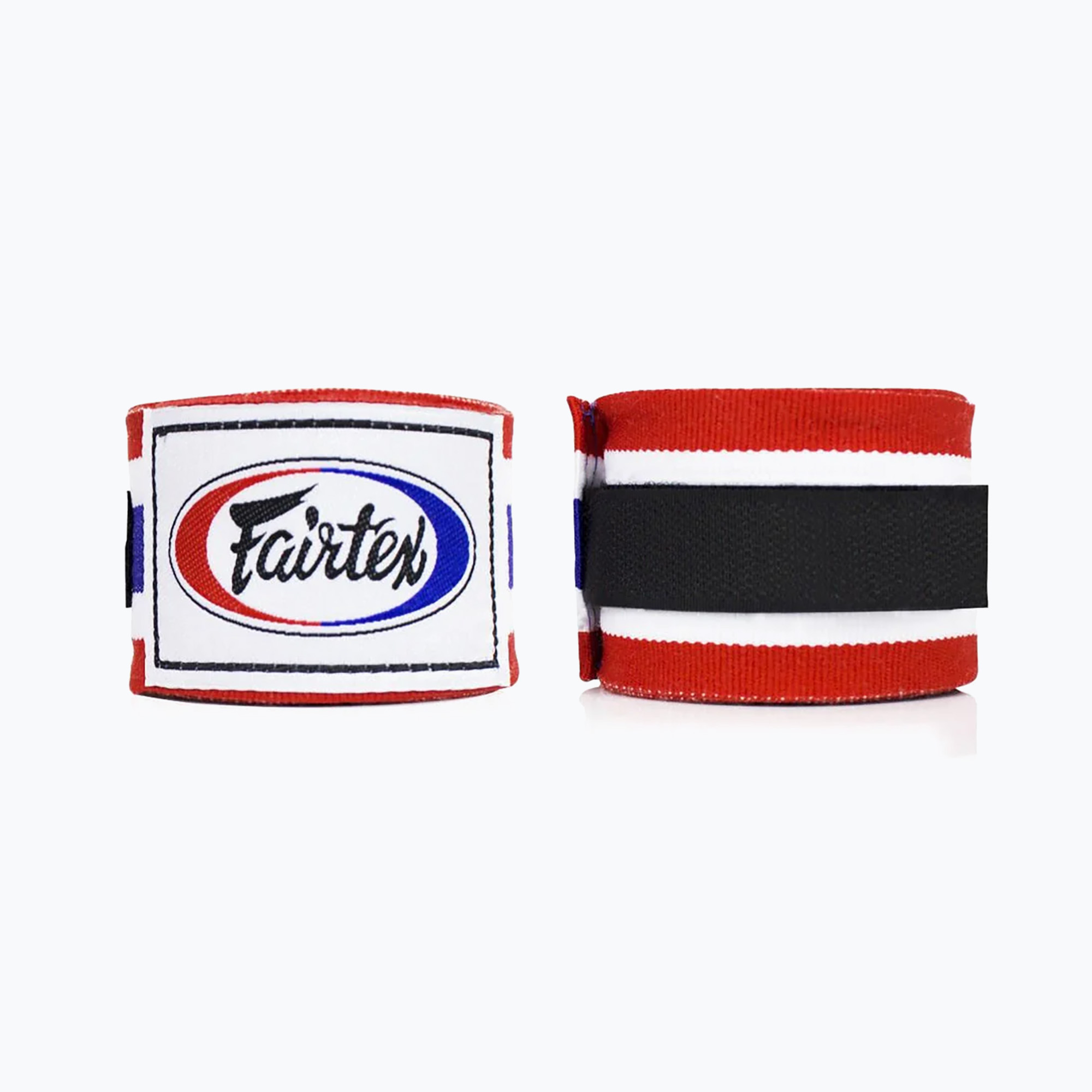 Fairtex Handwraps 455 cm bende da boxe rosso/bianco/blu (450 cm) (Handwraps HW2-RD/WH/BU)