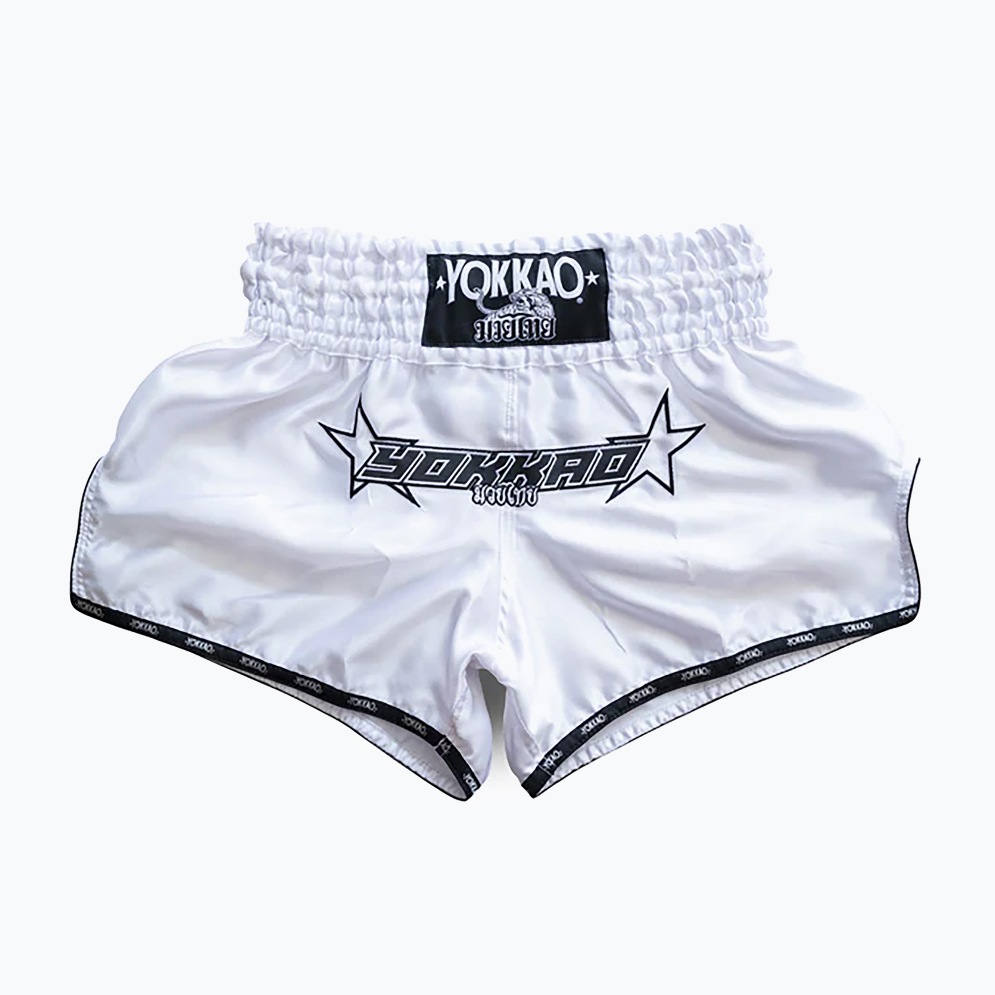 Pantaloncini da allenamento YOKKAO Institution da uomo CarbonFit bianco (XS) (Institution CarbonFit TYBS-I-4)