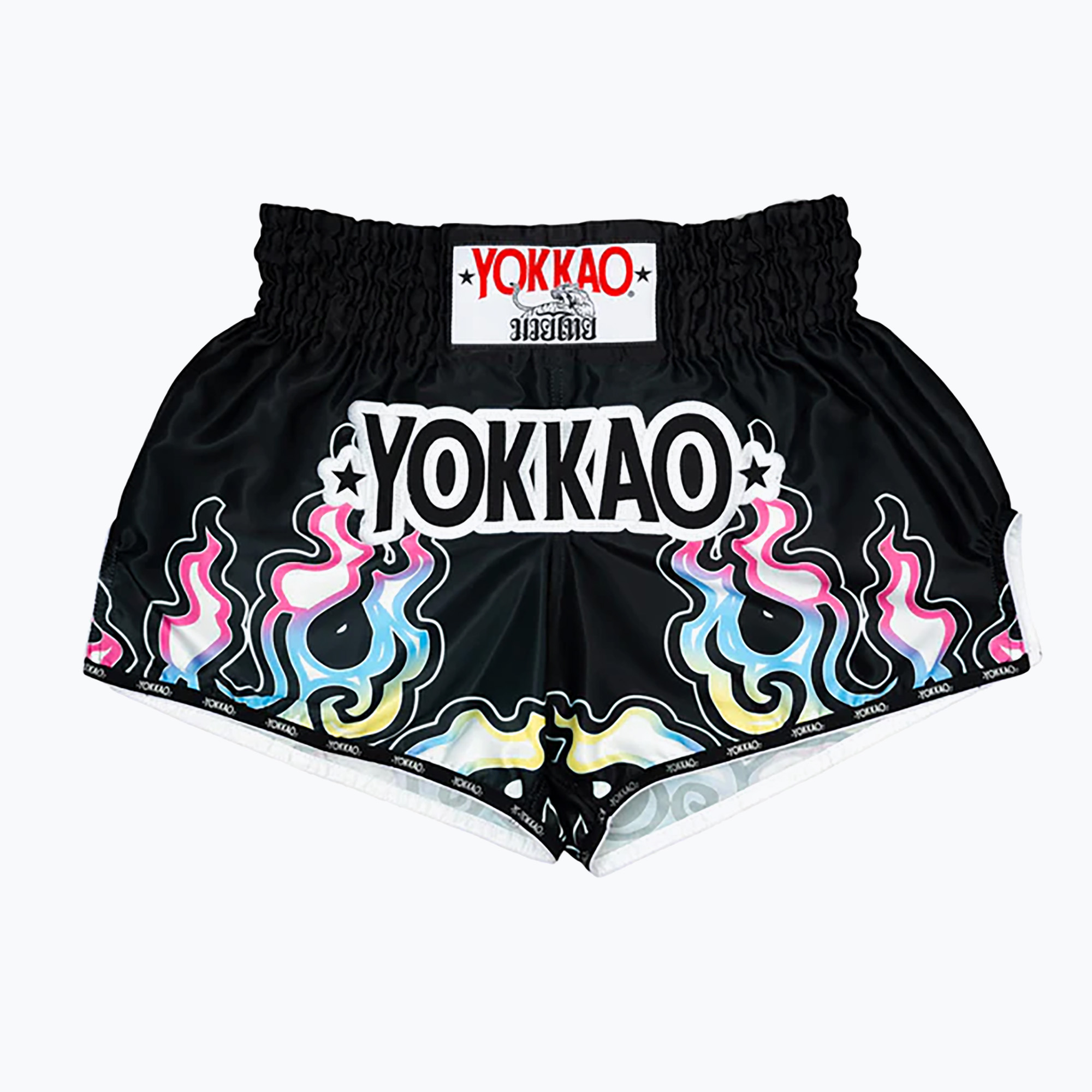 Pantaloncini da allenamento da uomo YOKKAO Flames CarbonFit nero (S) (Flames CarbonFit TYBS-151)