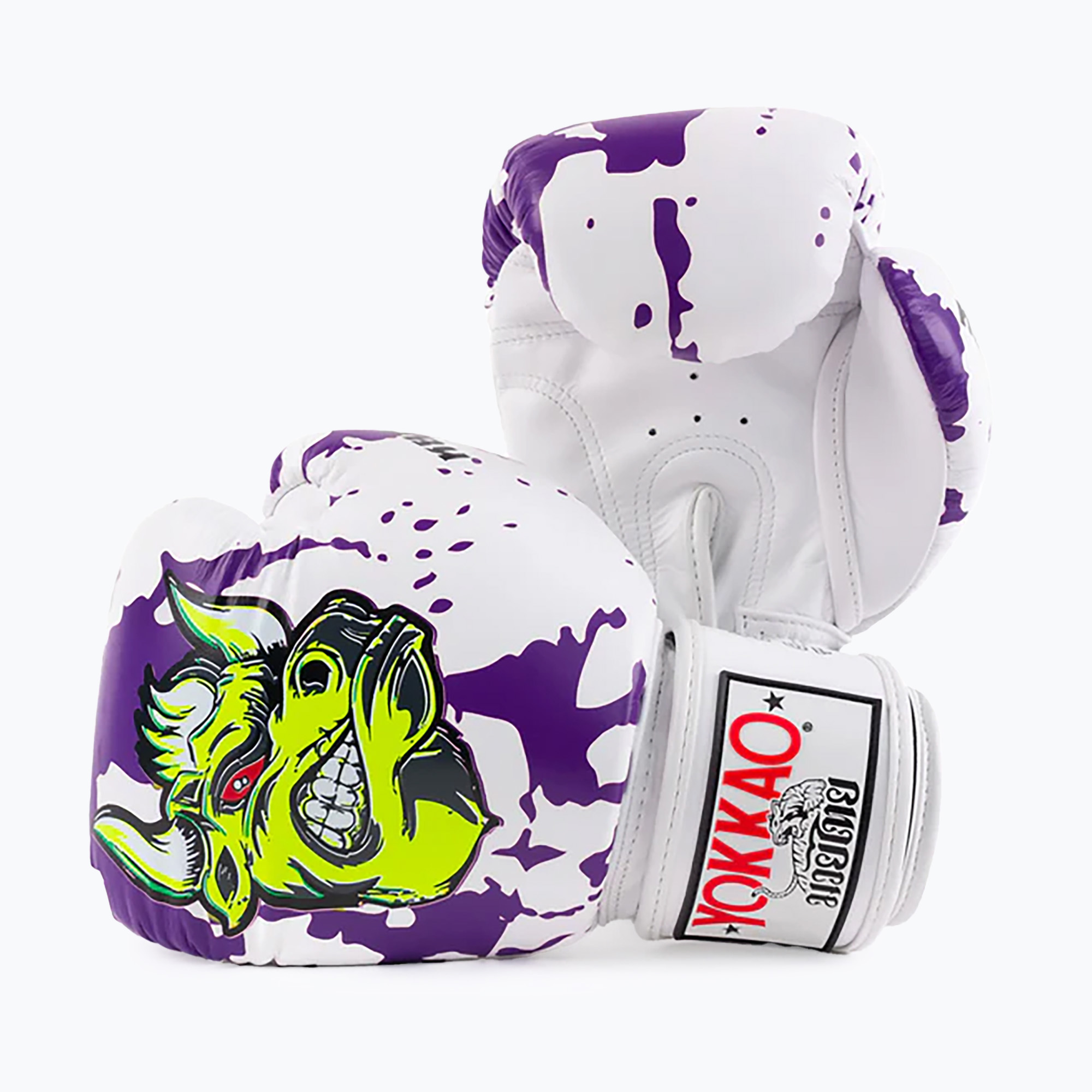 Guanti da boxe da uomo YOKKAO Angry Bull bianco