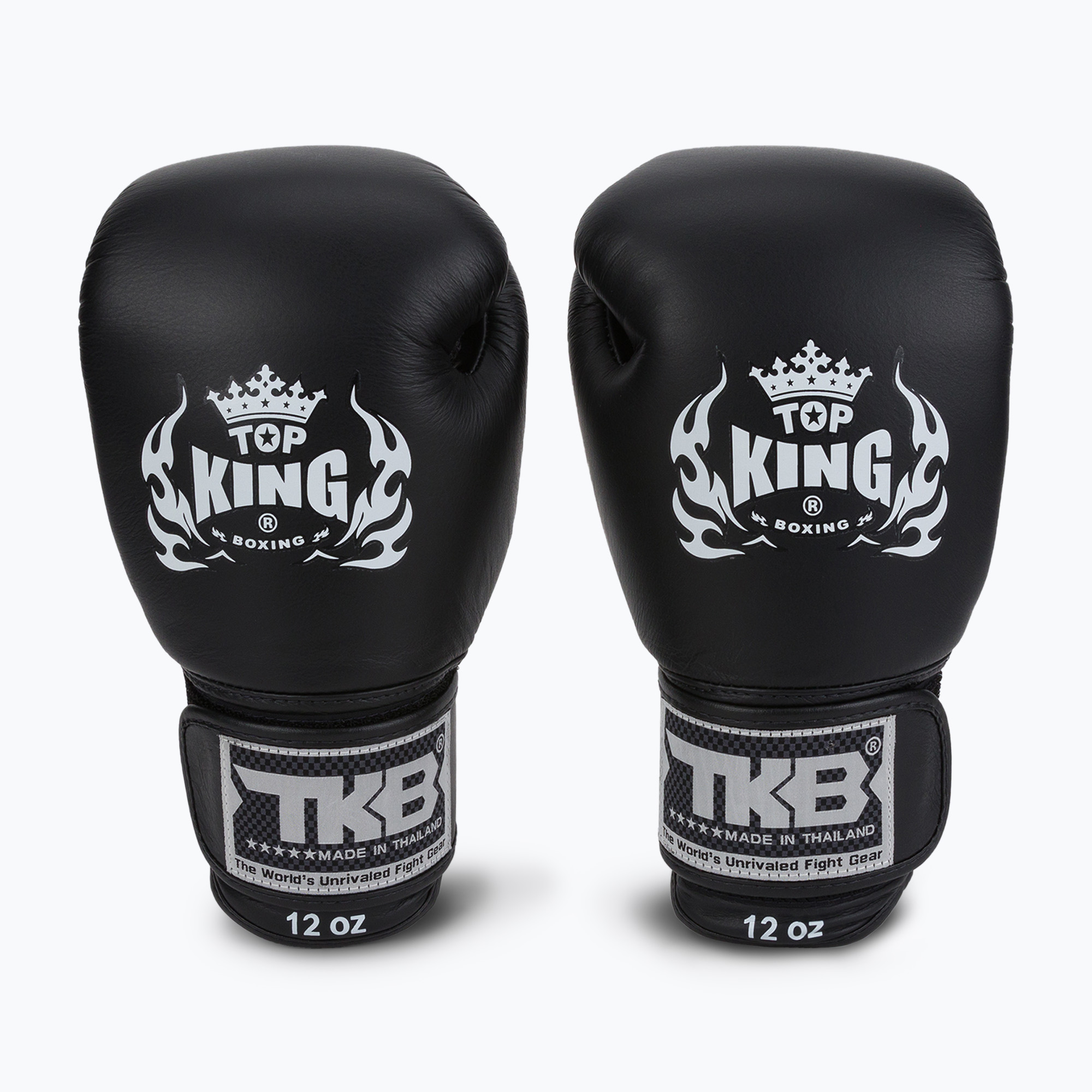 Top King Muay Thai Ultimate Air guantoni da boxe neri (10 oz) (Muay Thai Ultimate „Air” TKBGAV)
