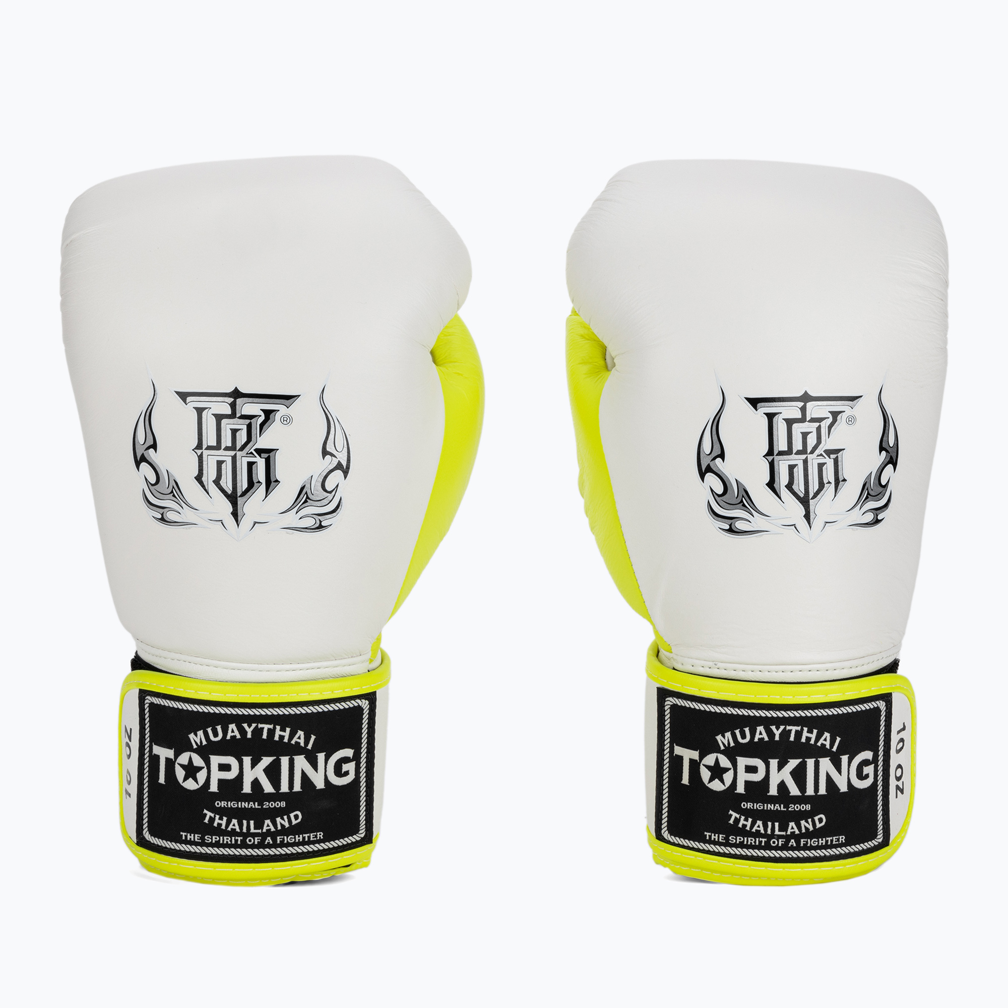 Guanti da boxe Top King Boxing Reborn bianco/giallo (16 oz) (Boxing Reborn TKBGRB-WH-YW-NE)