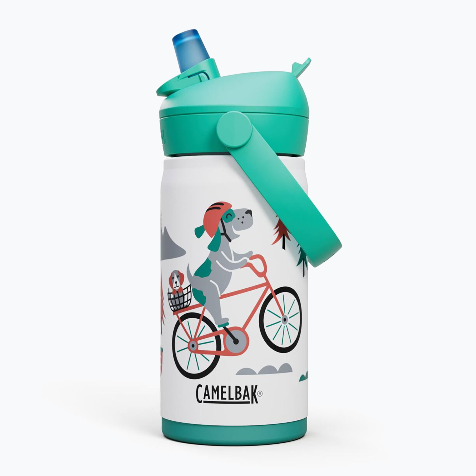 CamelBak Thrive Flip Straw Kids Bottiglia termica isolata SST 350ml per cani da ciclismo (350 ml) (Thrive Flip Straw Kids Insulated SST 2861104035)