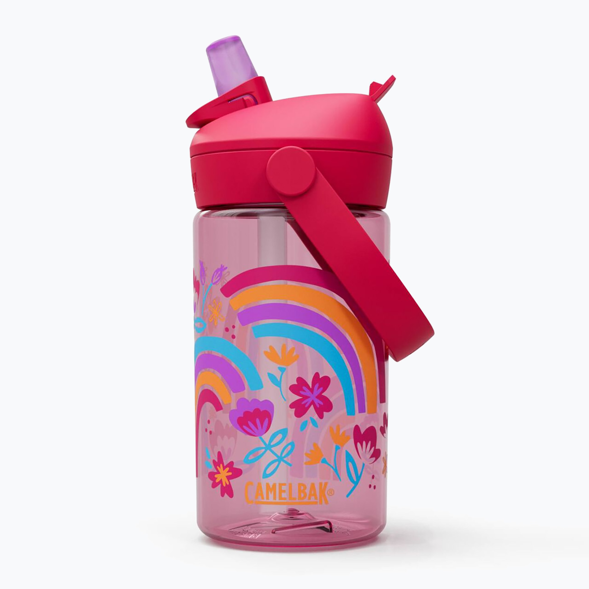Bottiglia da viaggio CamelBak Thrive Flip Straw Kids 400ml arcobaleno floreale