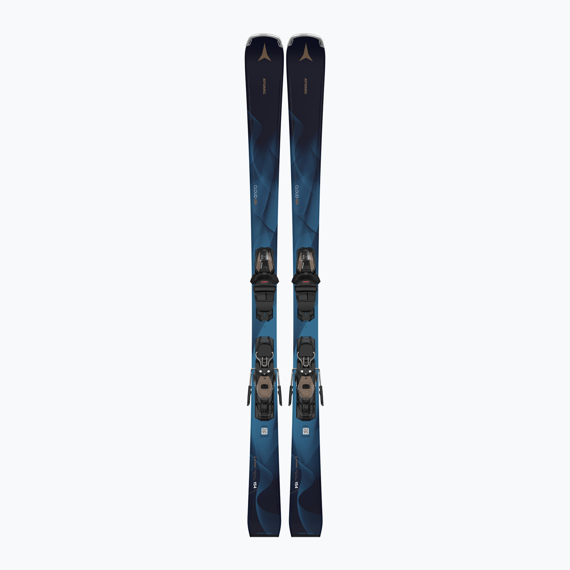 Sci da discesa da donna Atomic Cloud Q9 + attacchi M10 GW blu (161 cm) (Cloud Q9 + M10 GW AASS03526)