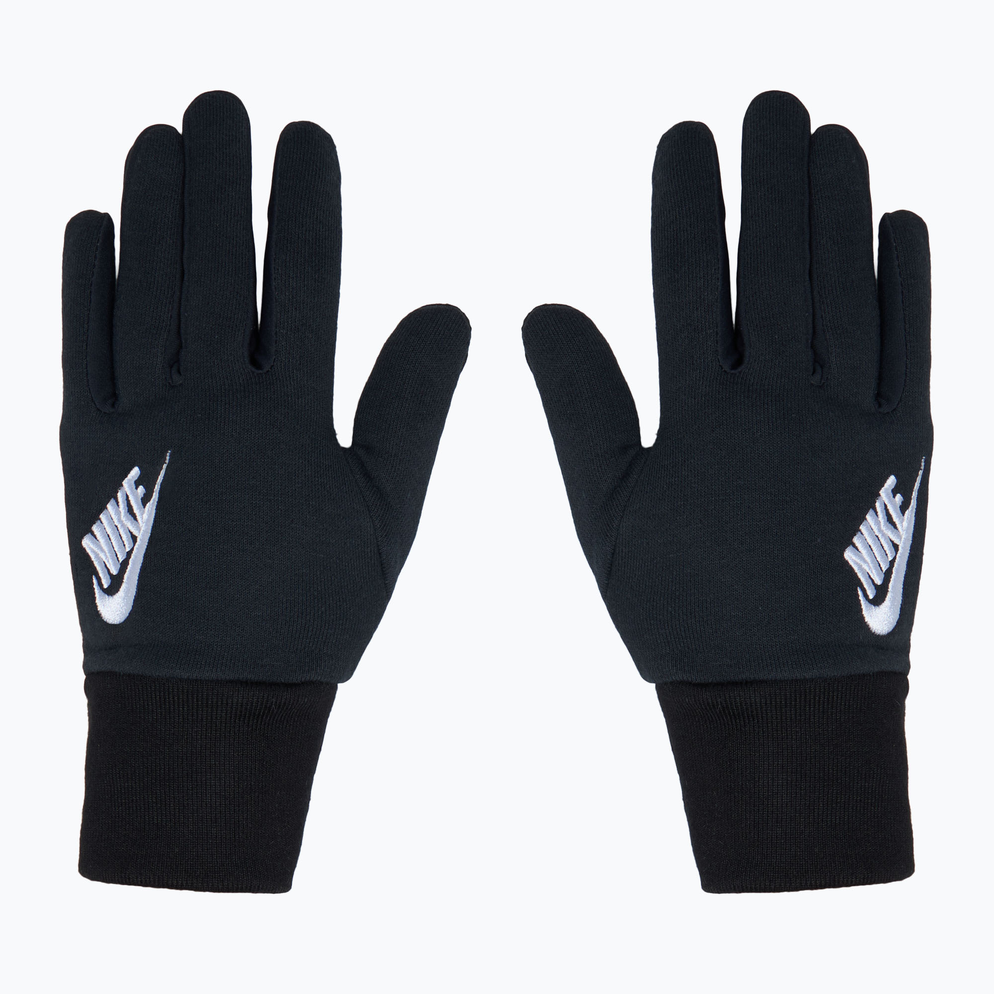 Guanti da corsa Nike Club Fleece da donna, bianco/nero (L) (Club Fleece N1004361-010)