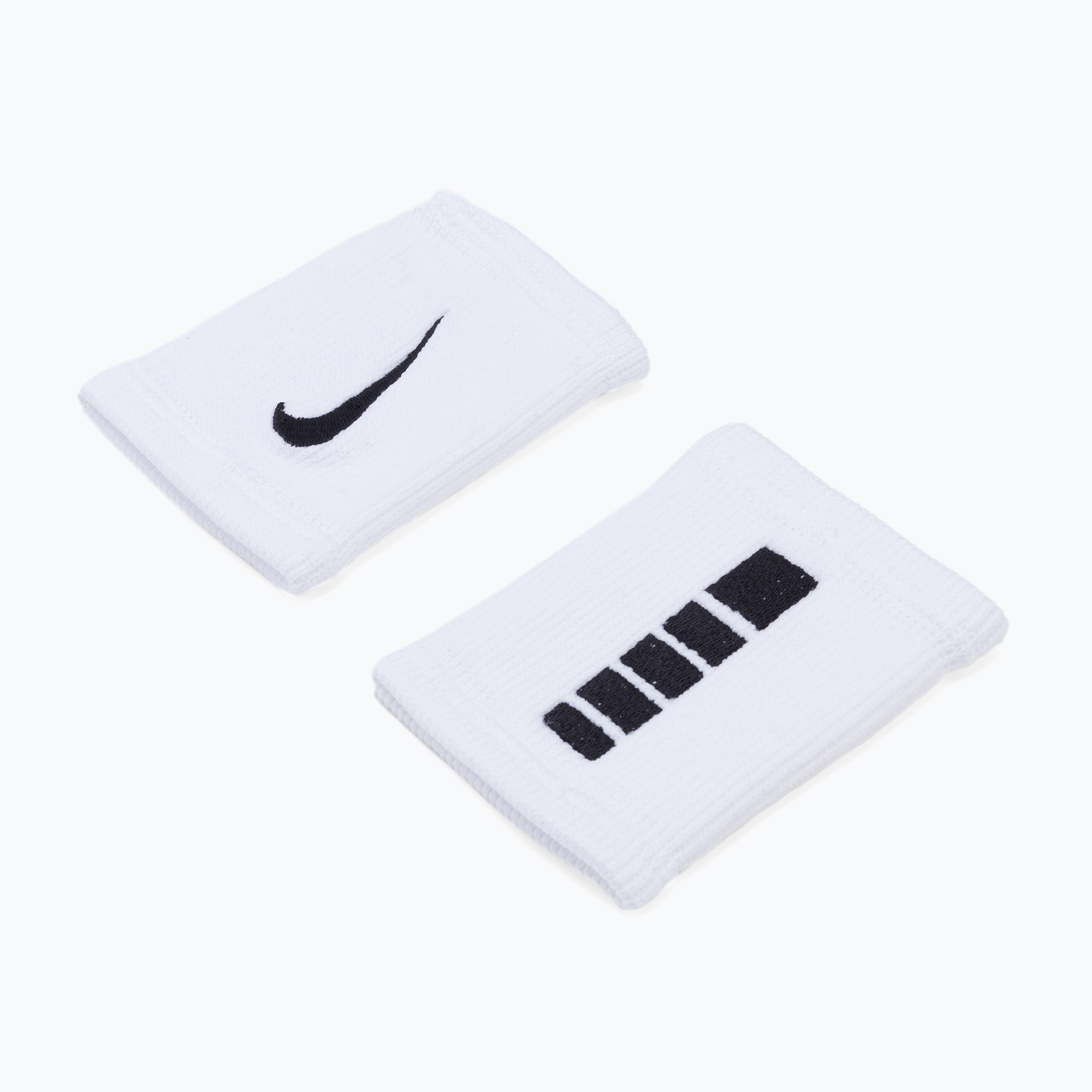 Polsini Nike Elite Doublewide 2 pezzi bianco/nero (Elite Doublewide Wristbands N1006700)