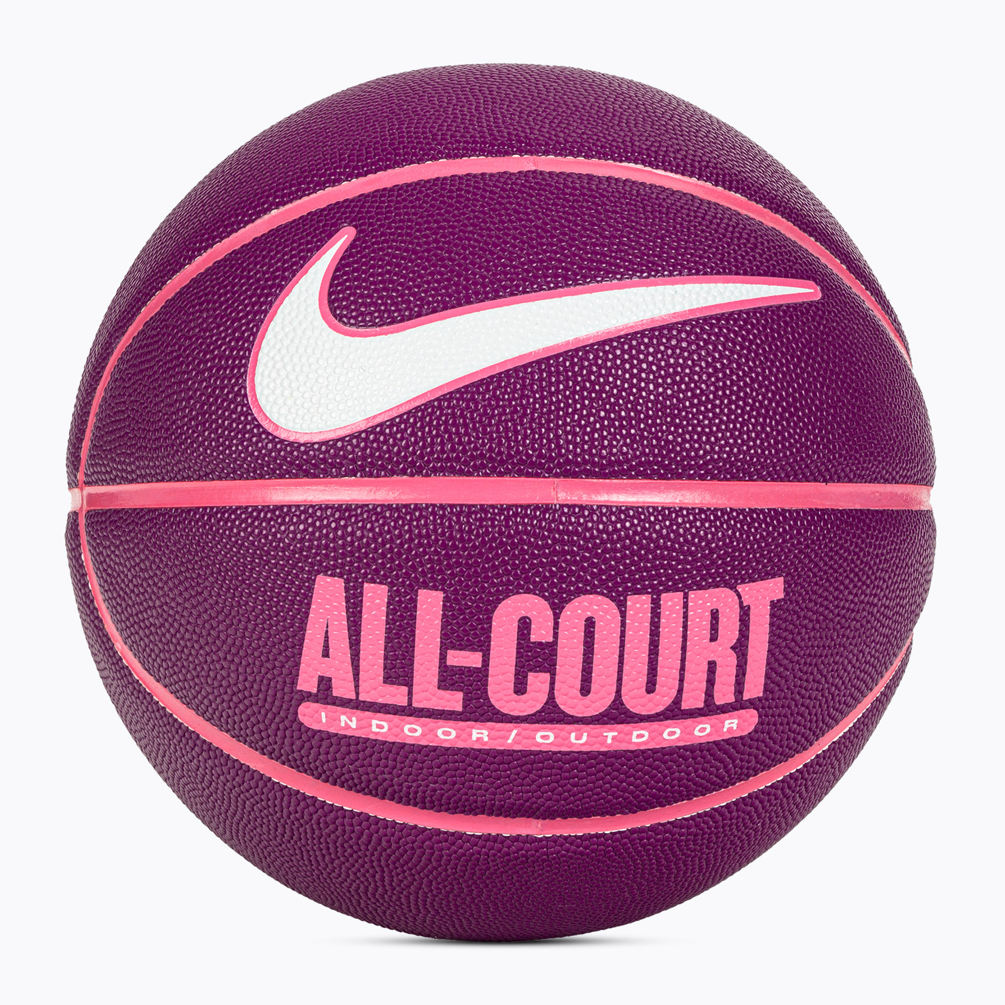 Nike tutti i giorni All Court 8P sgonfio basket viotech / rosa / bianco dimensioni 7 (7) (Everyday All Court 8P Deflated N1004369)