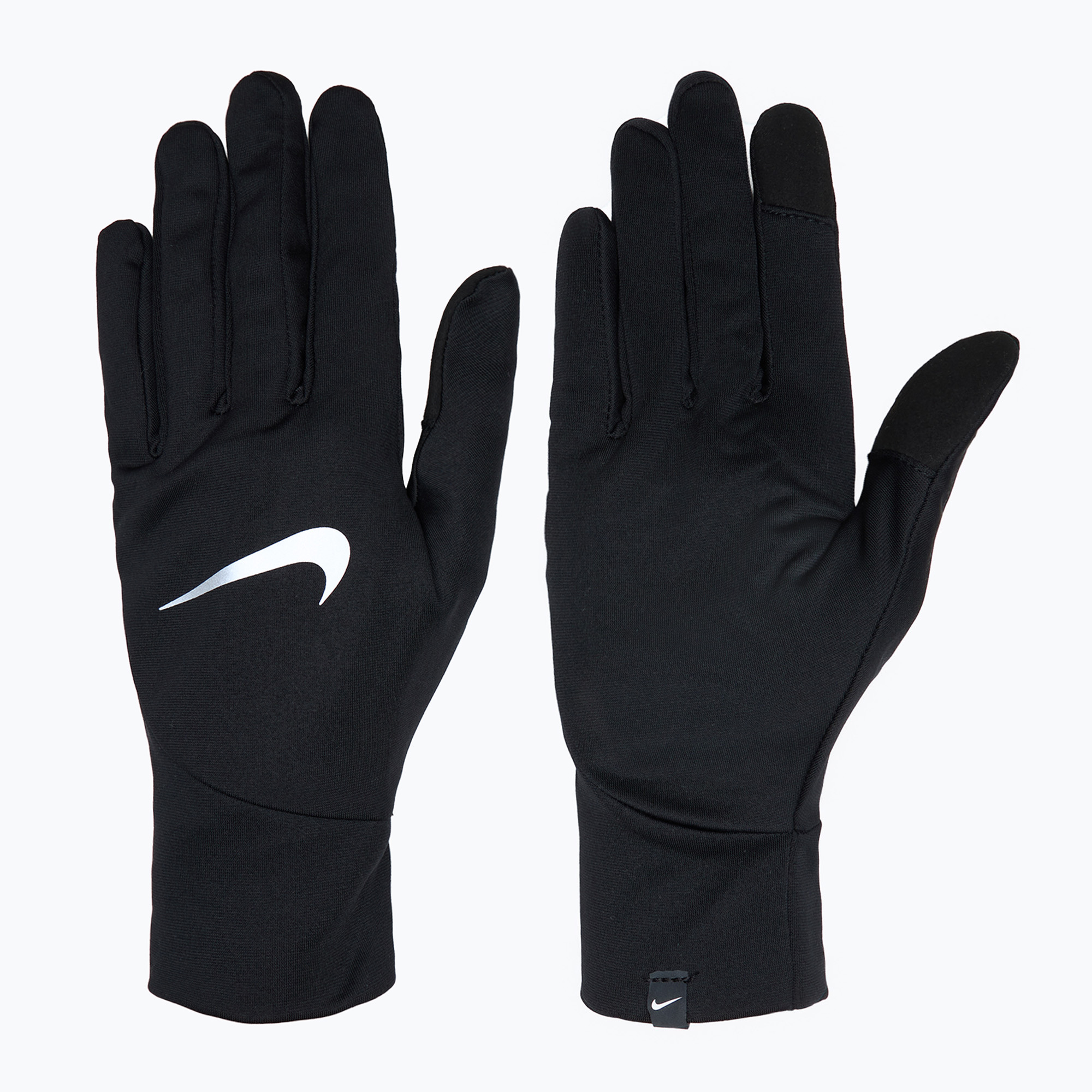 Guanti da corsa Nike Pacer Lightweight RG da uomo, nero/nero/argento (L) (Pacer Lightweight RG N1010533-082)