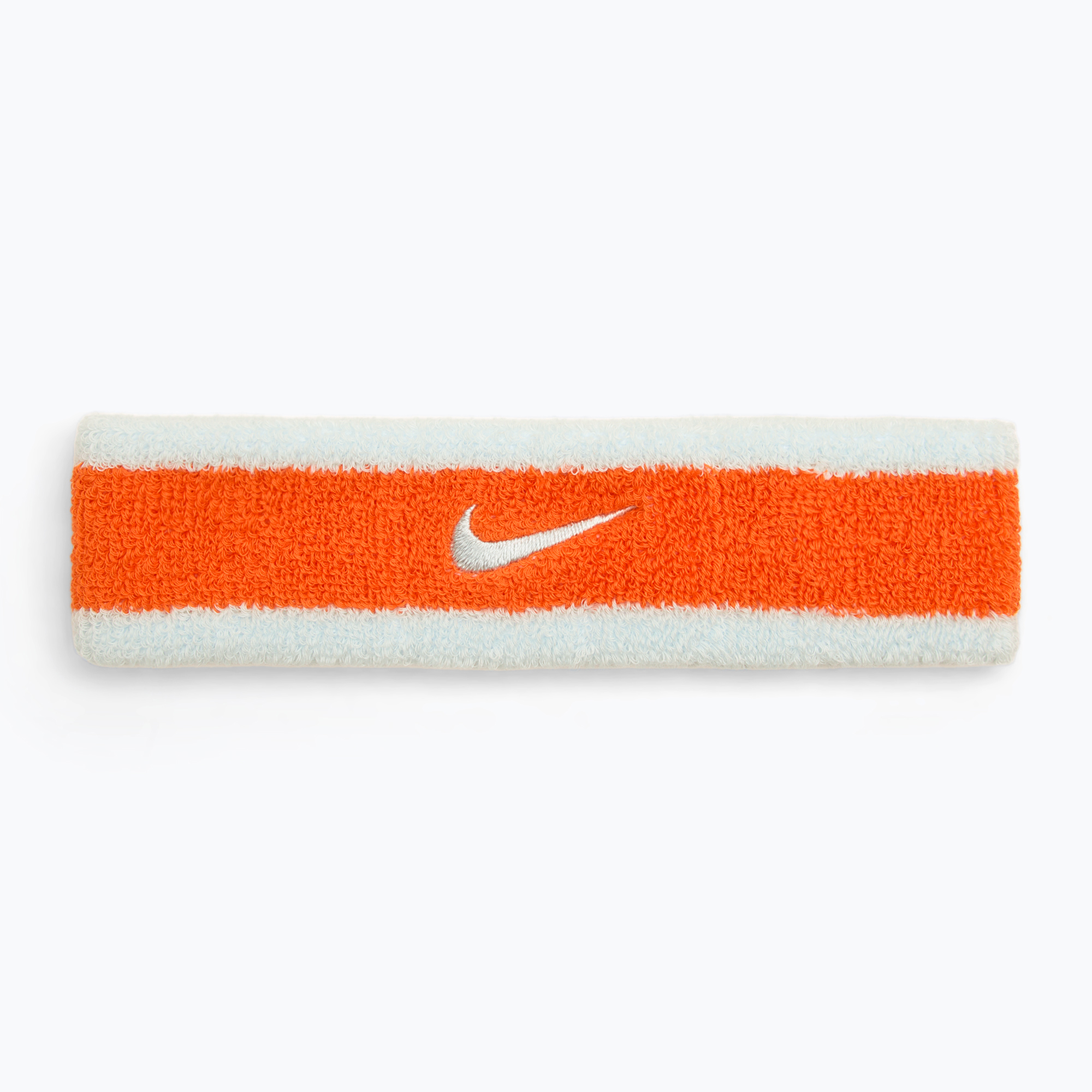 Fascia Nike Swoosh blu ghiacciaio/arancio di sicurezza/blu ghiacciaio (Headband N0001544-450)