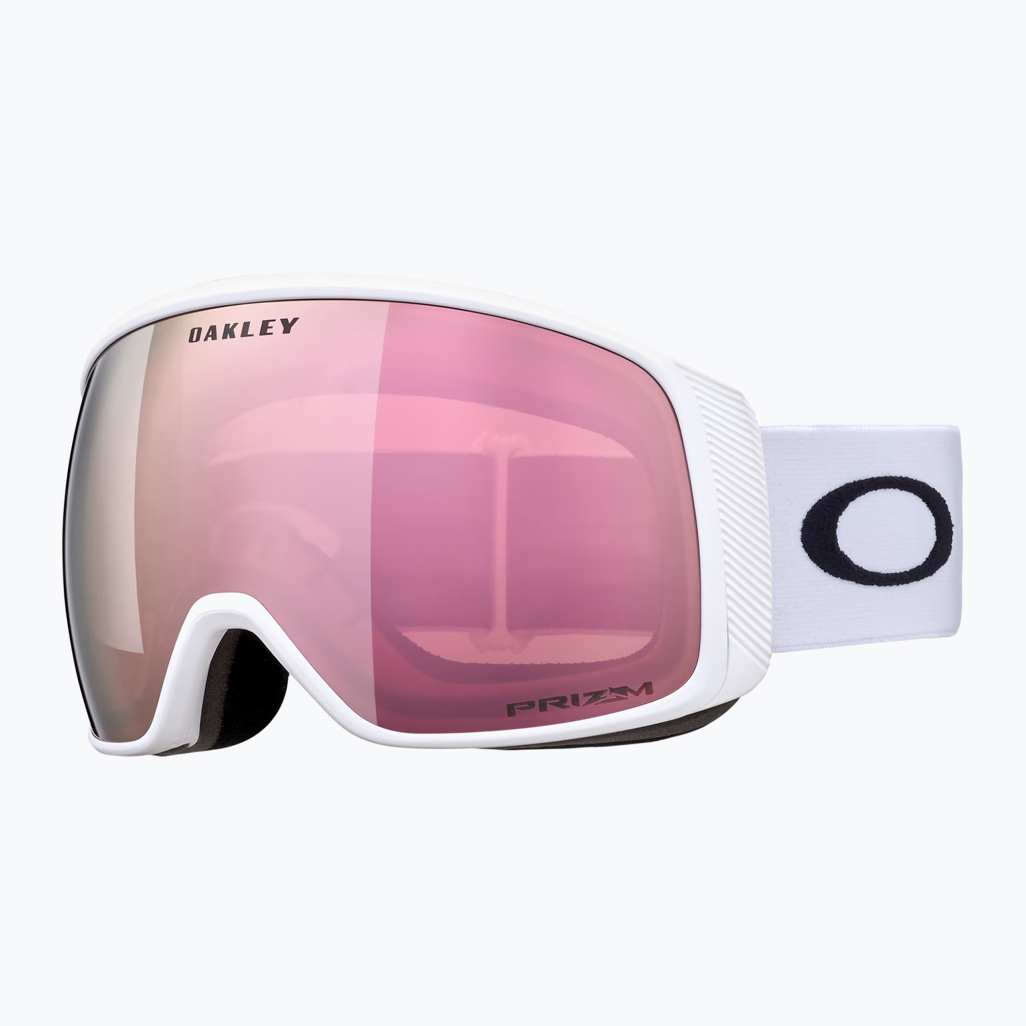 Occhiali da sci Oakley Flight Tracker L bianco opaco/primo oro rosa iridium (L) (Flight Tracker OO7104-62)