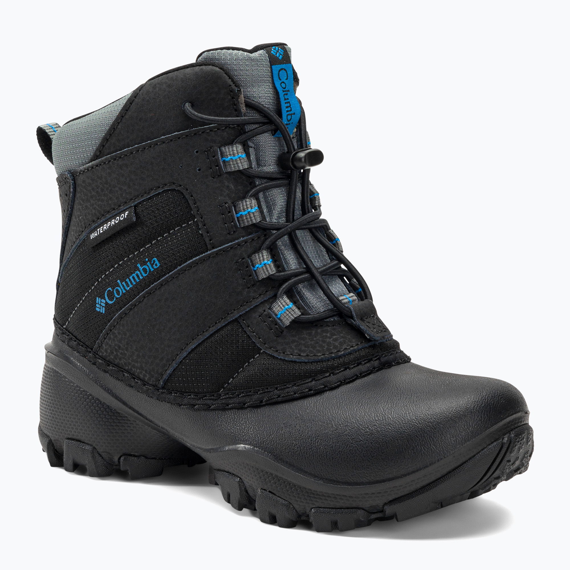 Columbia Rope Tow III WP Scarponi da neve bambino nero/bussola scura (31 EU) (Rope Tow III WP Boy 1637851010)