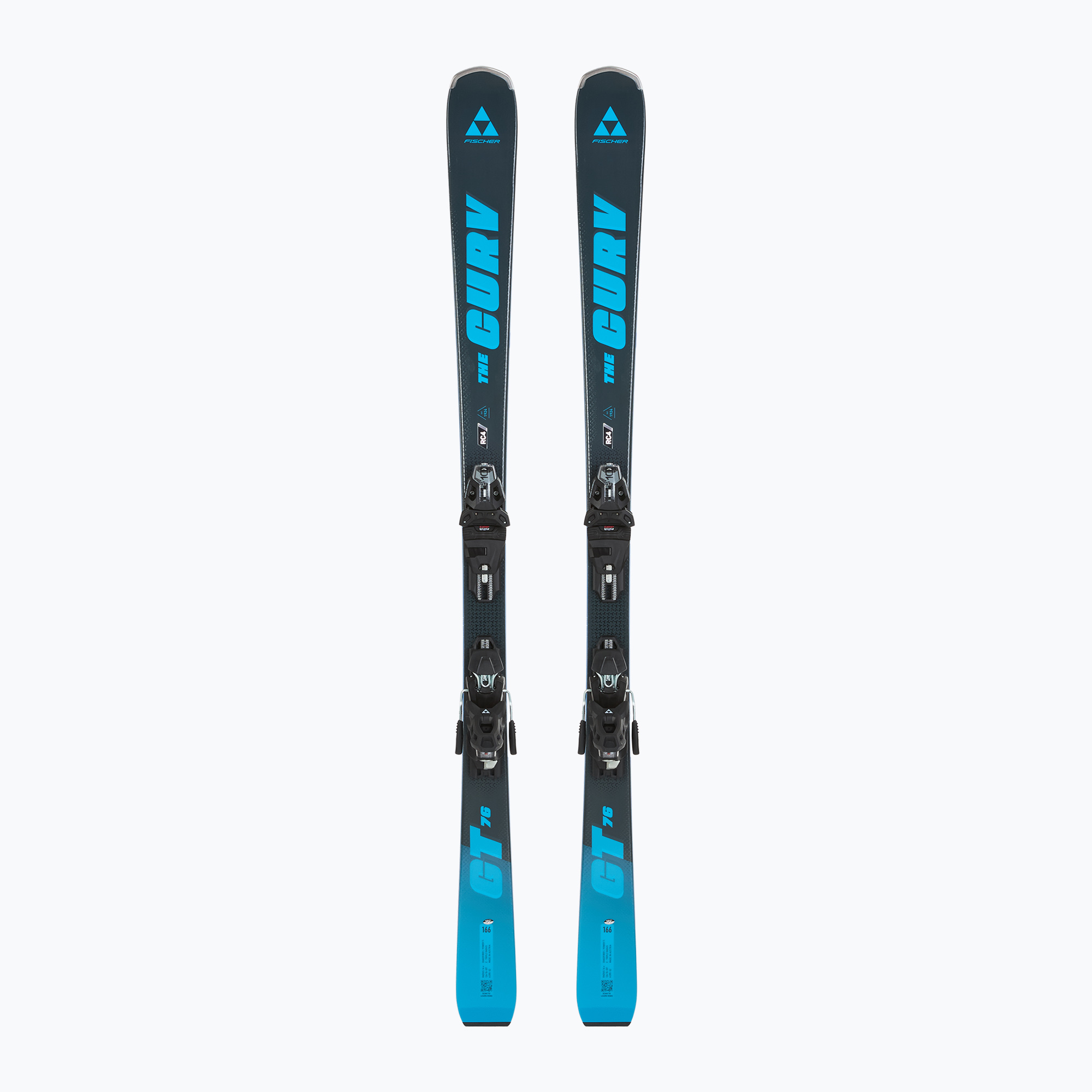 Sci da discesa Fischer Curv GT 76 Twin Powerrail + attacchi RSW 10 GW PR (166 cm) (Curv GT 76 Twin Powerrail + RSW 10 GW PR P09524)