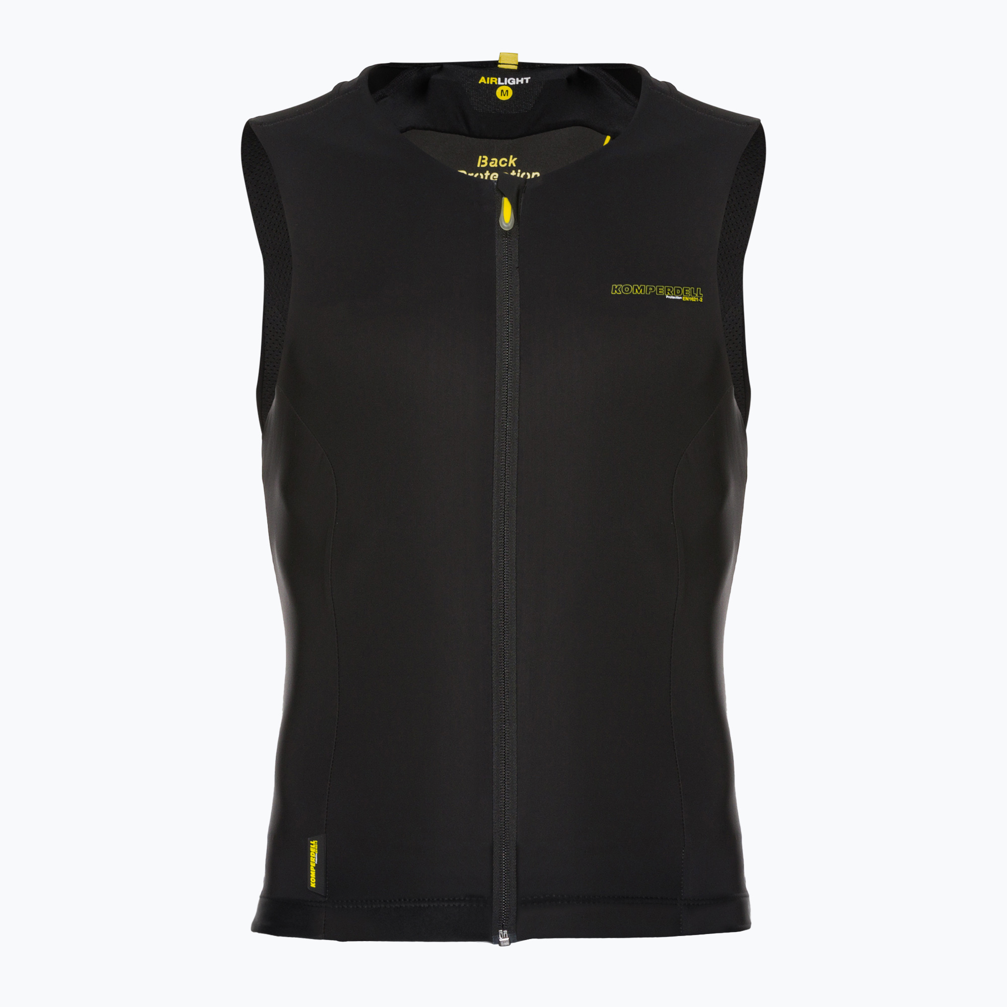 Gilet Komperdell Air da uomo nero/giallo chiaro