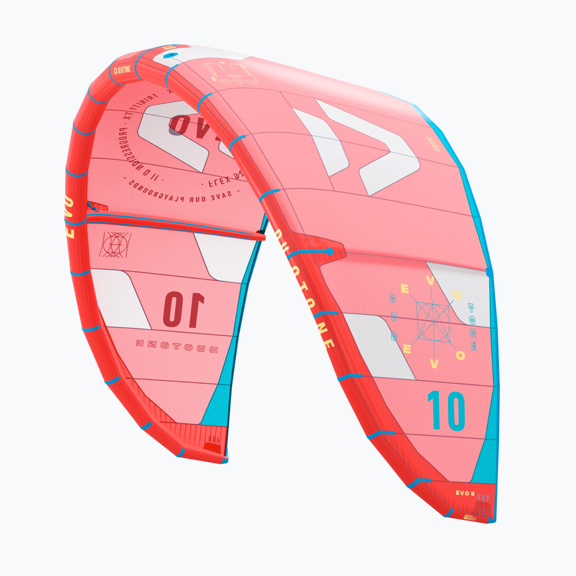 Kitesurf DUOTONE Evo corallo/grigio chiaro (12 m) (Evo C23 44220-3003)