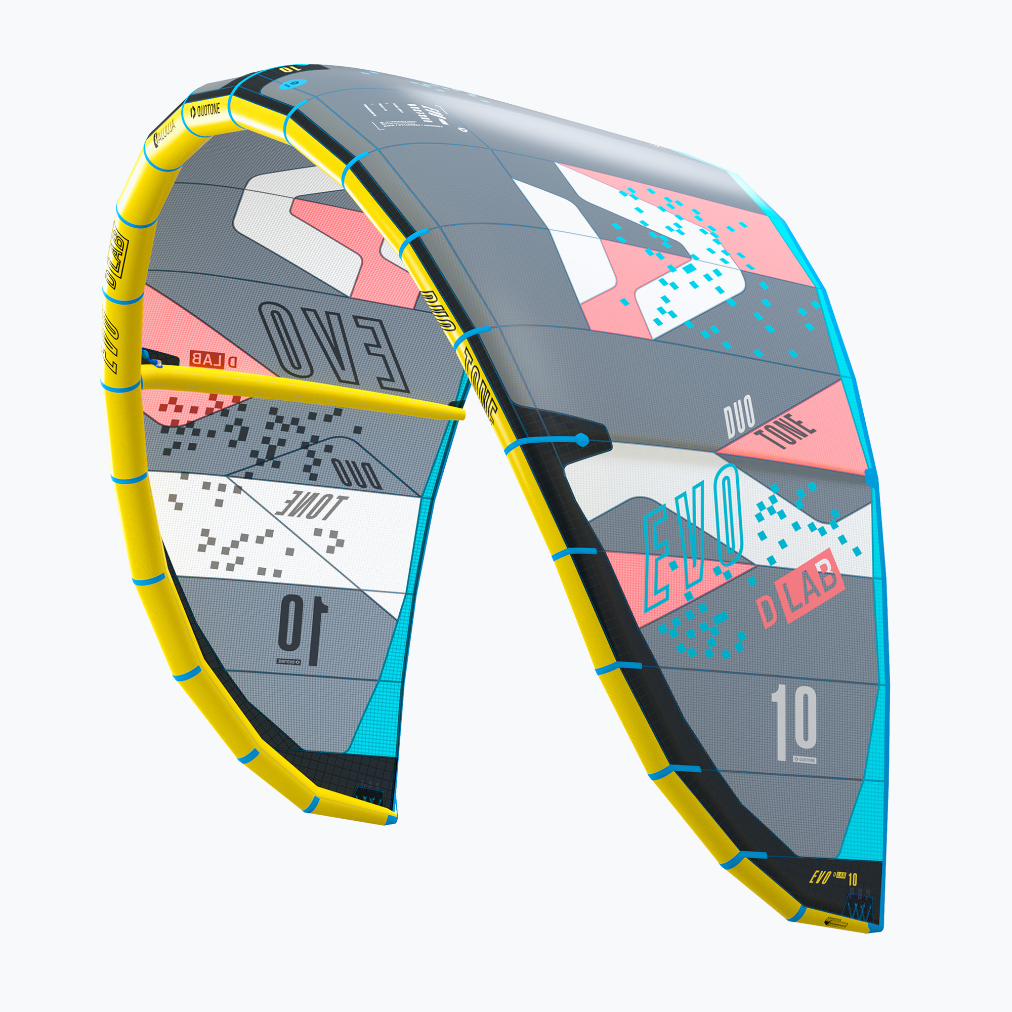 Aquilone da kitesurf DUOTONE Evo D/Lab 2023 grigio scuro (7 m) (Evo D/Lab 2023 44230-3023)