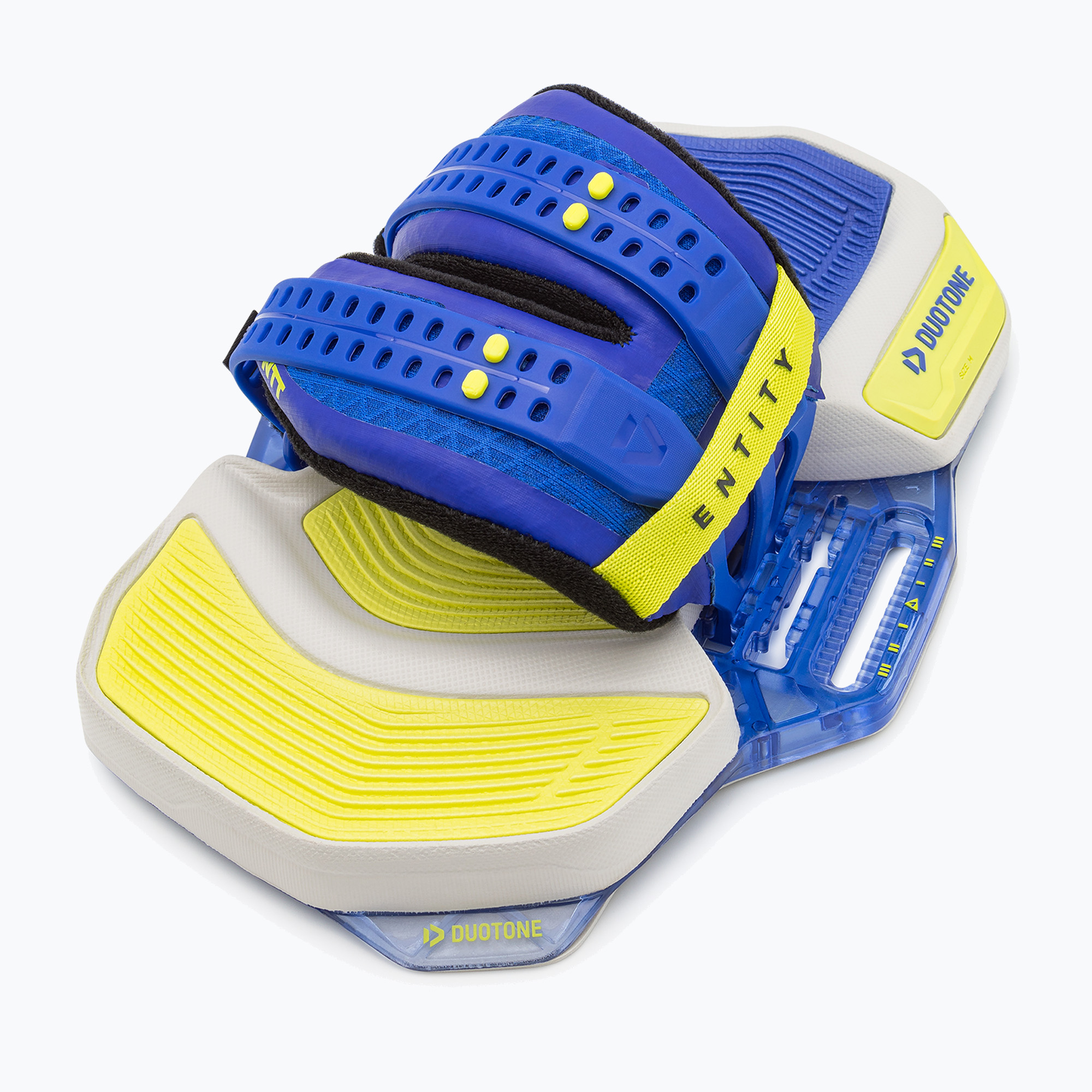 DUOTONE Entity Ergo blu/lime kiteboard pads e straps (L) (Entity Ergo 44240-3311)
