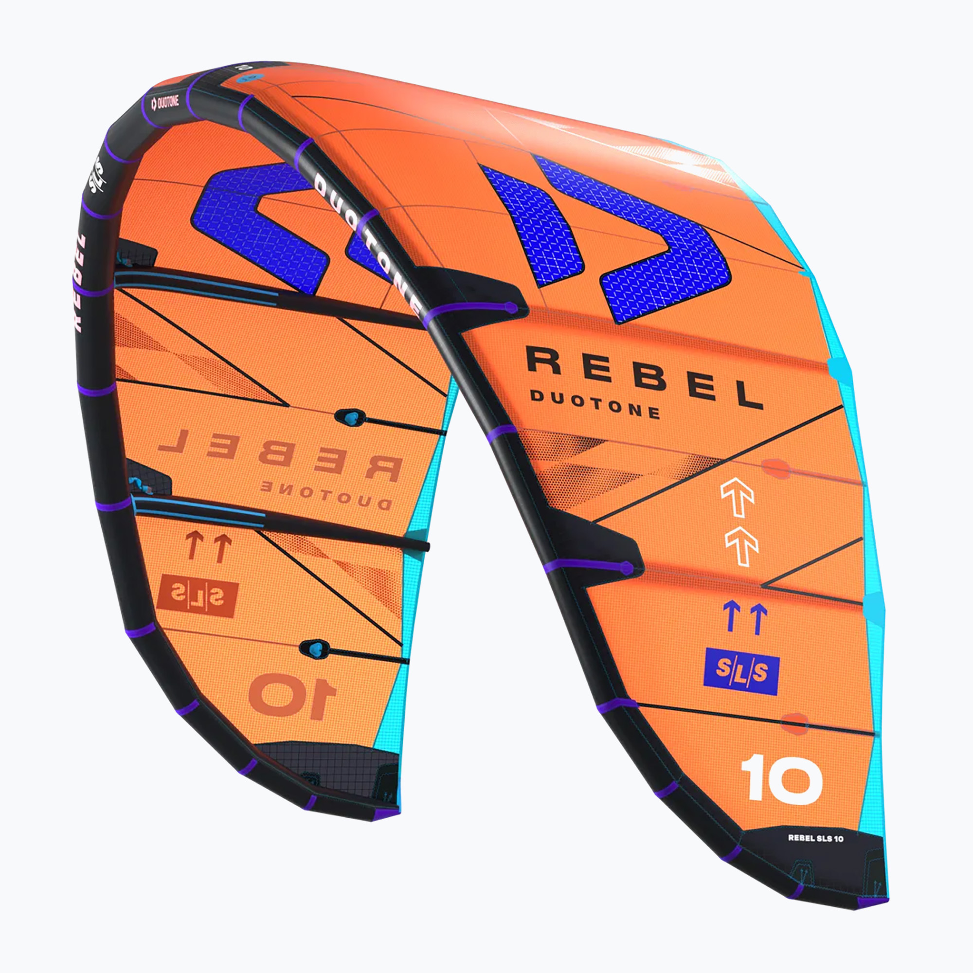 DUOTONE Kite Rebel SLS 2025 arancio/blu (8 m) (Rebel SLS 2025 44250-3010)