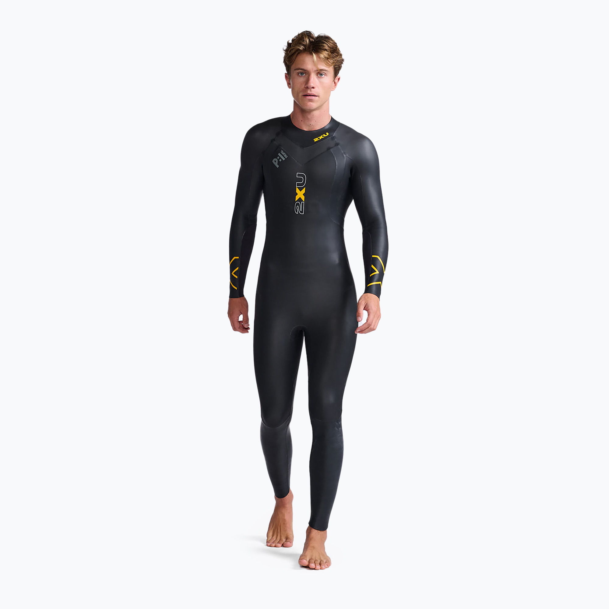 Muta da triathlon da uomo 2XU Propel:1 nero/ambition MW4991C (LT) (Propel:1 MW4991C)
