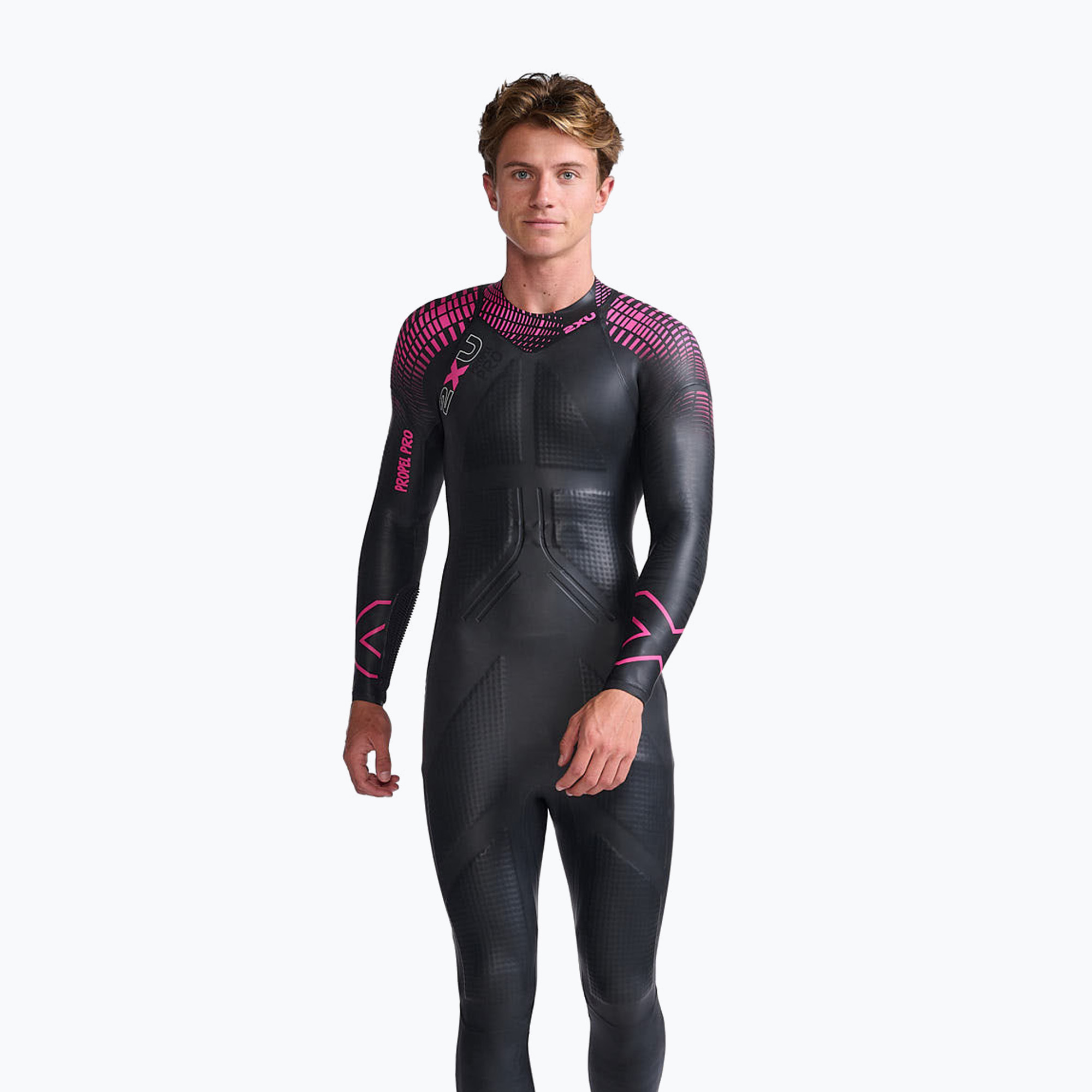 Muta da triathlon 2XU Propel PRO 3 mm nero/rosa da uomo (XL) (Propel PRO MW5124C)