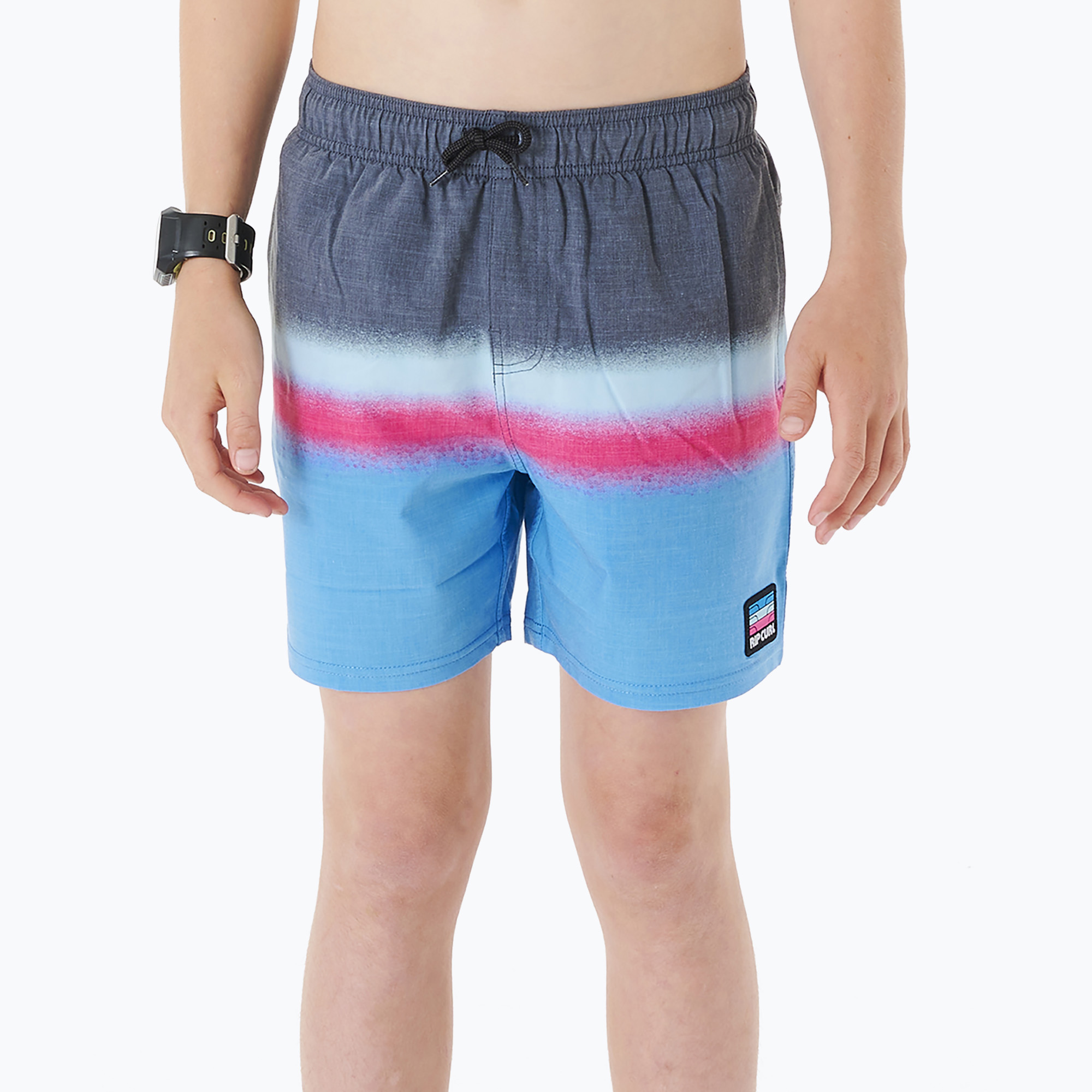 Pantaloncini da bagno Rip Curl Surf Revival Volley per bambini, nero (165 cm) (Surf Revival Volley 027BBO)