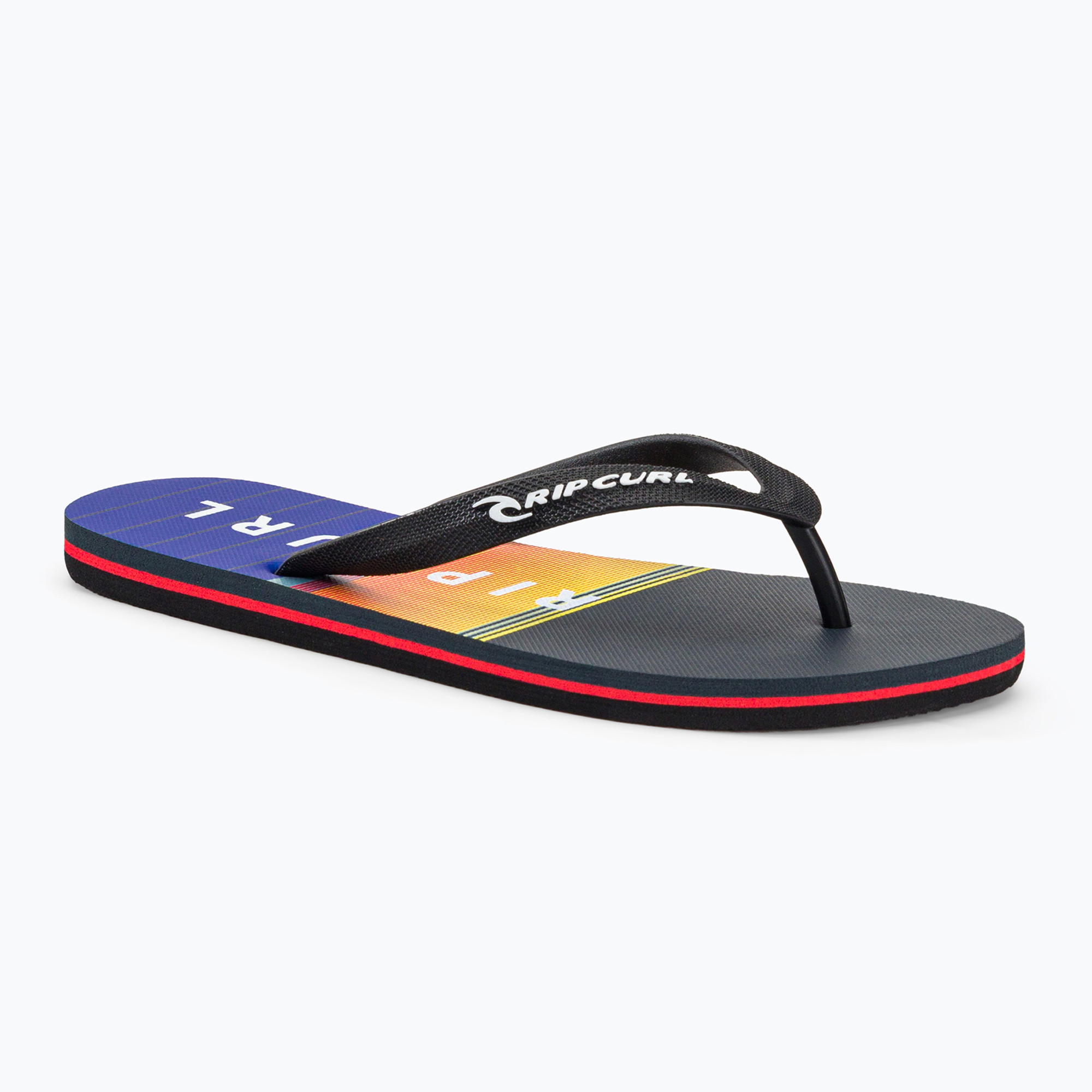 Infradito Rip Curl Breaker Open Toe da uomo nero/arancio