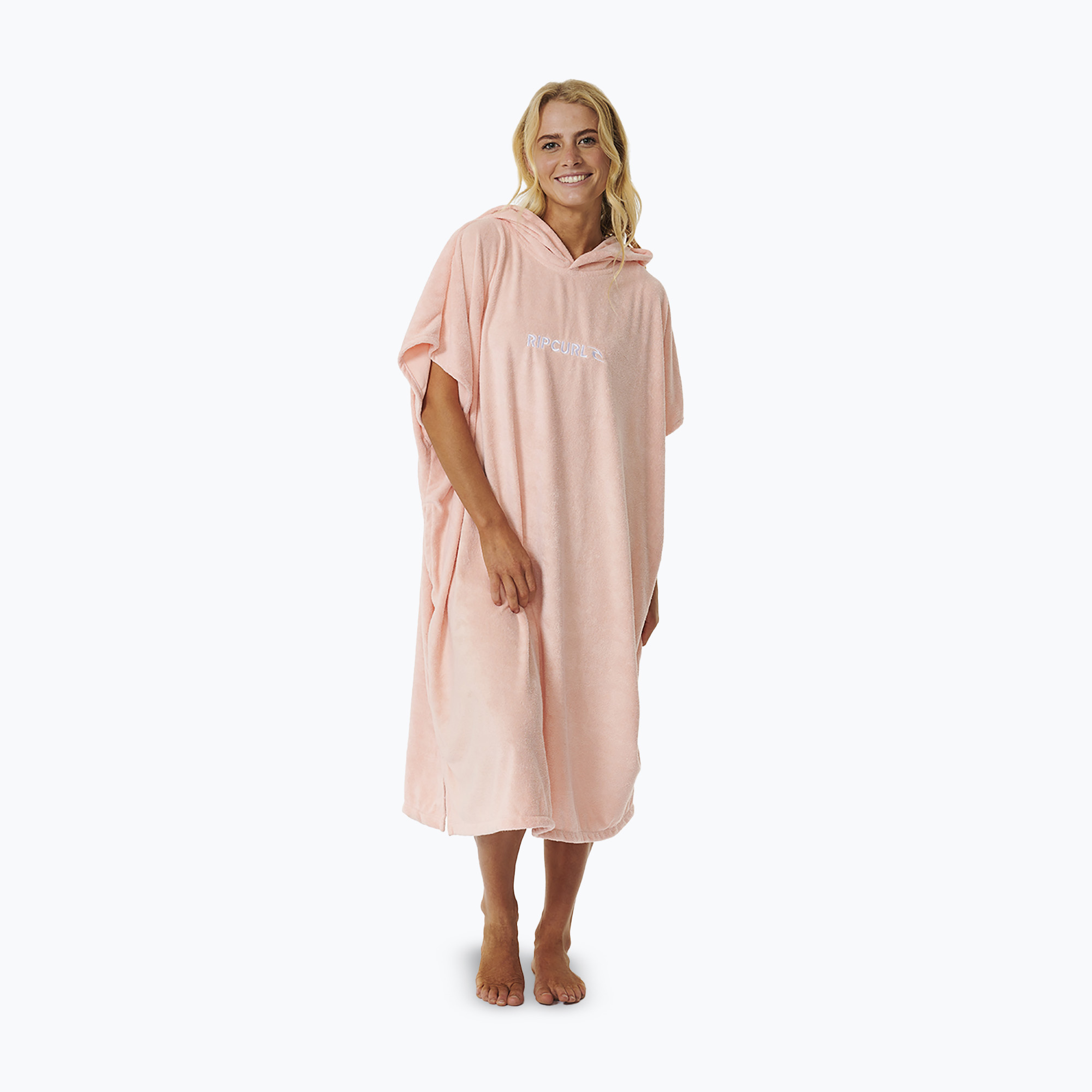 Rip Curl Classic Surf Poncho da donna con cappuccio, pesca (Classic Surf Hooded 00ZWTO)