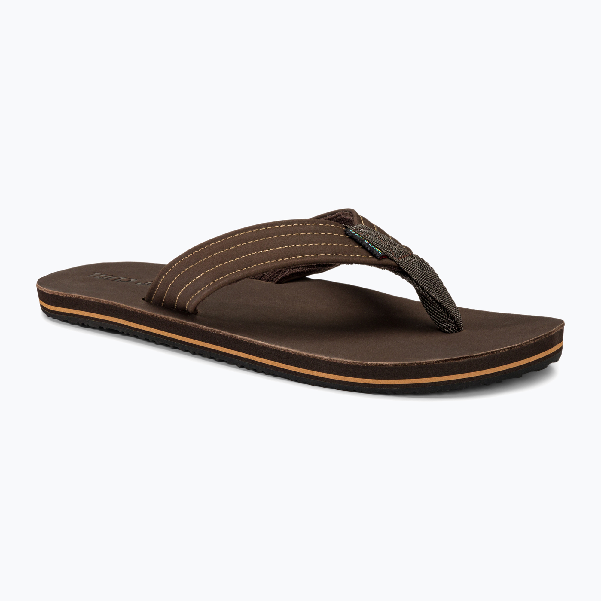 Infradito Rip Curl Revival Leather Open Toe da uomo, marrone (41 EU) (Revival Leather Open Toe 14AMOT)