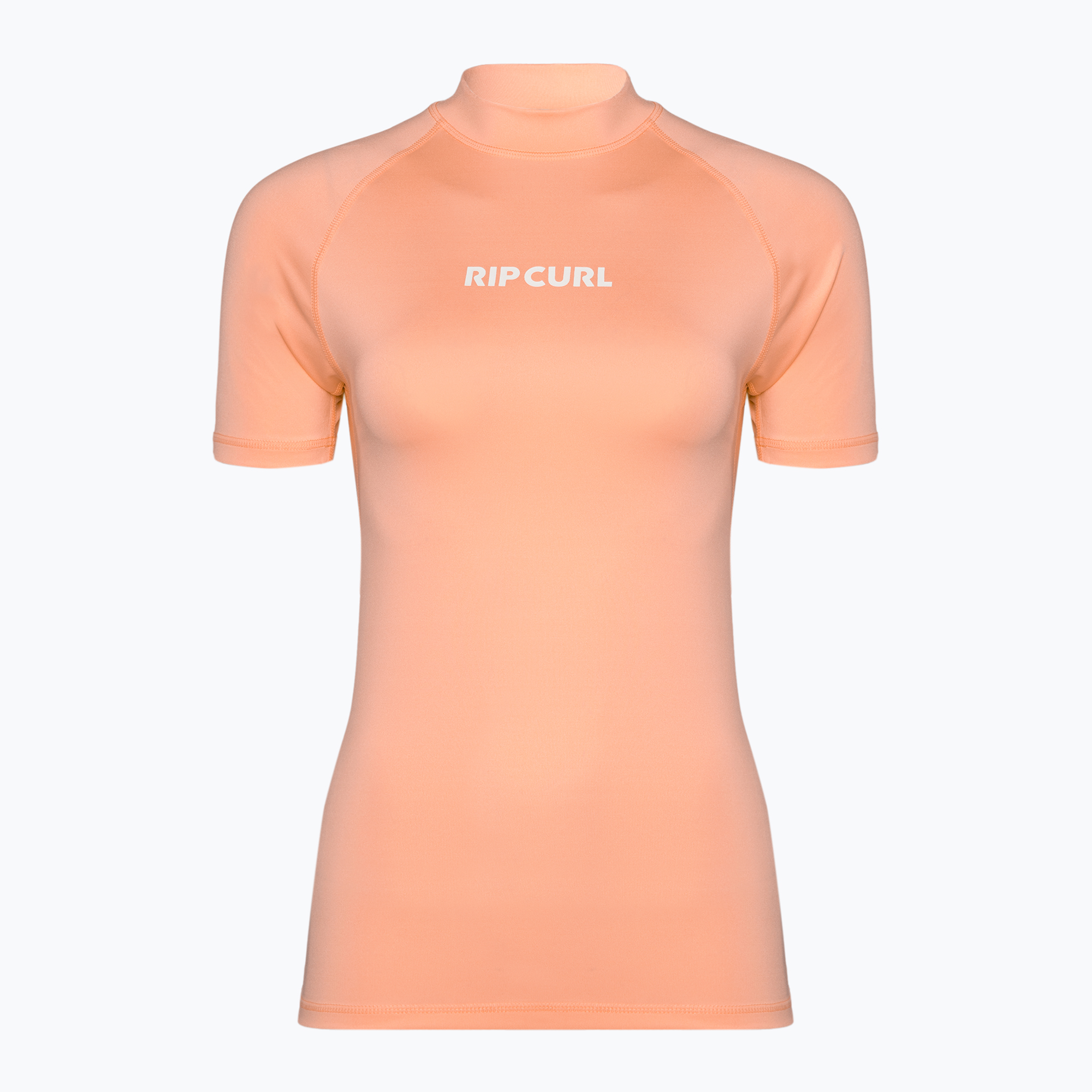 Rip Curl Classic Surf Upf Rashguard SS donna, maglia da bagno pesca brillante (XS) (Classic Surf Upf Rashguard SS 15HWRV)