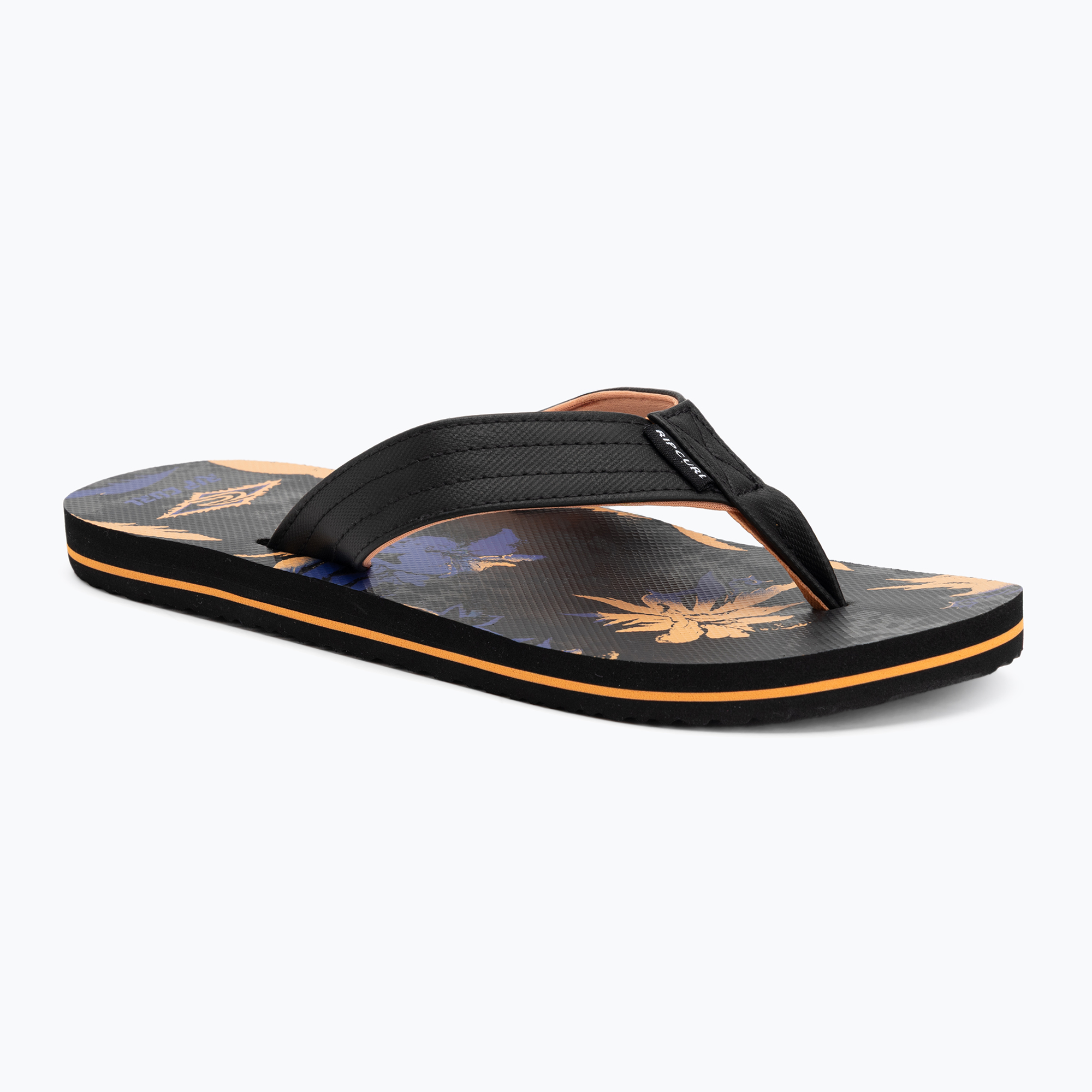Infradito Rip Curl Ripper Bloom da uomo, nero/arancio