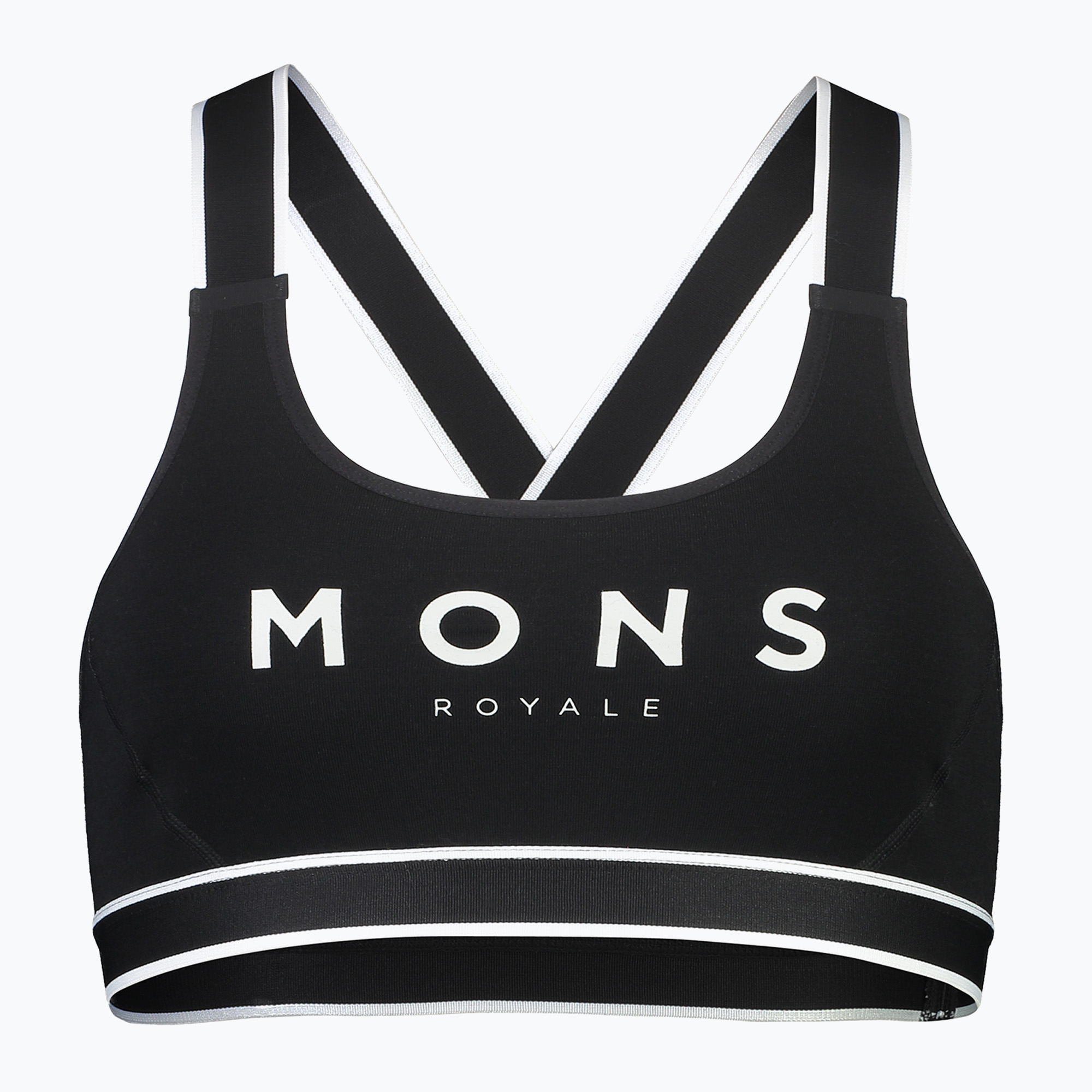 Reggiseno termico Mons Royale Stella Merino X-Back nero (M) (Stella Merino X-Back 100040-1169-001)