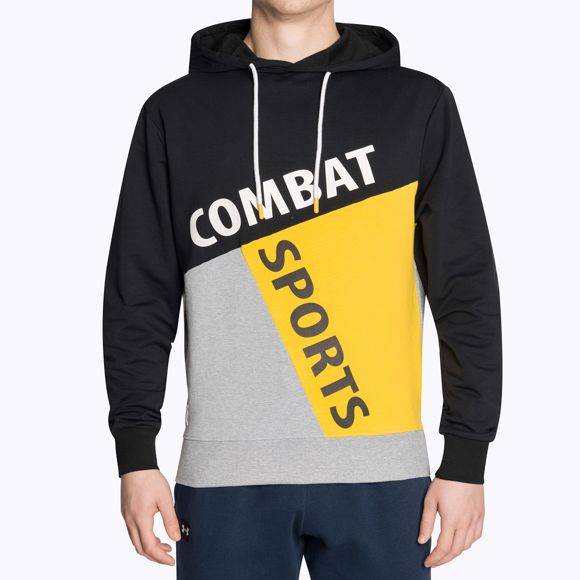 Felpa con cappuccio attiva da uomo LEONE 1947 nero (L) (Active Hoody M5004)