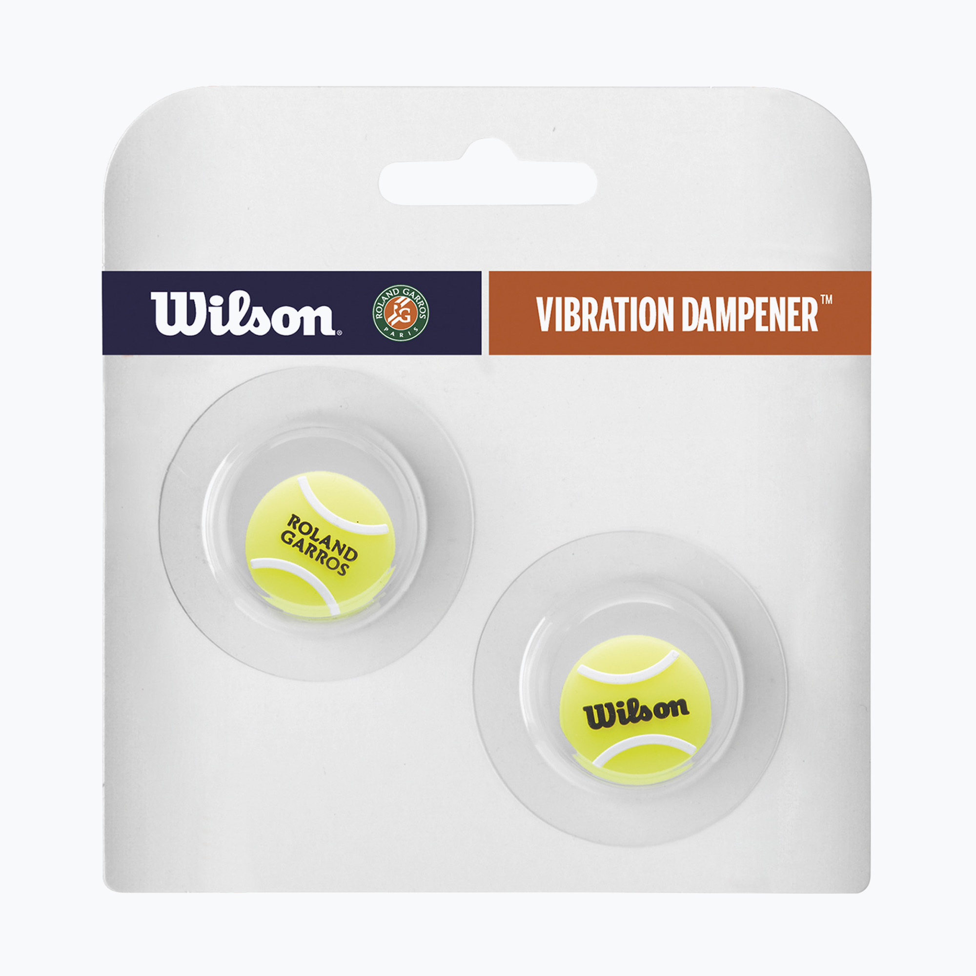 Smorzatore di vibrazioni per palline da tennis Wilson Roland Garros 2 pz. giallo/ nero/ bianco