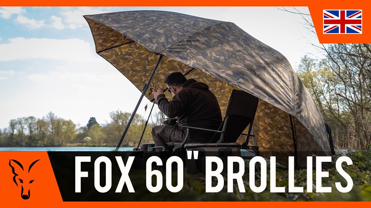 Ombrello per carpa Fox International 60" Camo Brolly