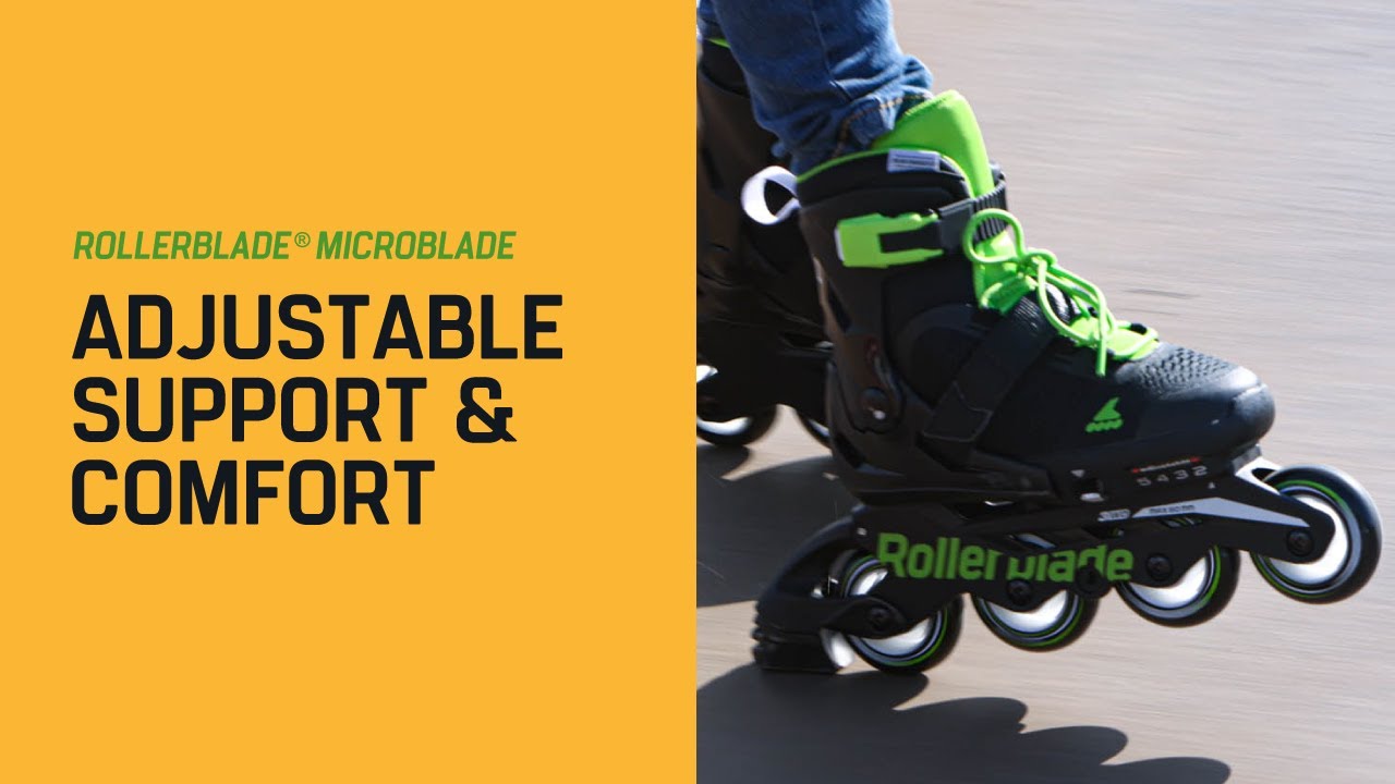 Pattini a rotelle Rollerblade Microblade per bambini nero/rosso