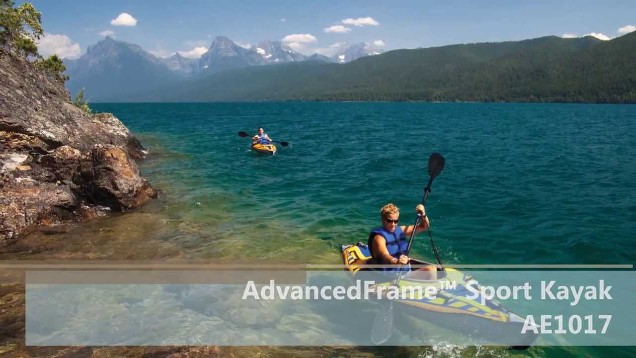 Advanced Elements AdvancedFrame TM Sport arancio/blu kayak gonfiabile per 1 persona