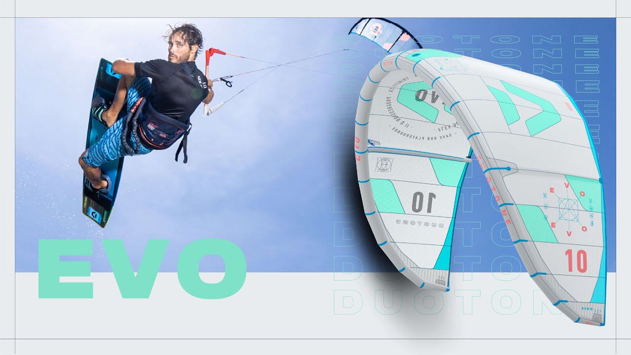 Aquilone da kitesurf DUOTONE Evo blu/vaniglia