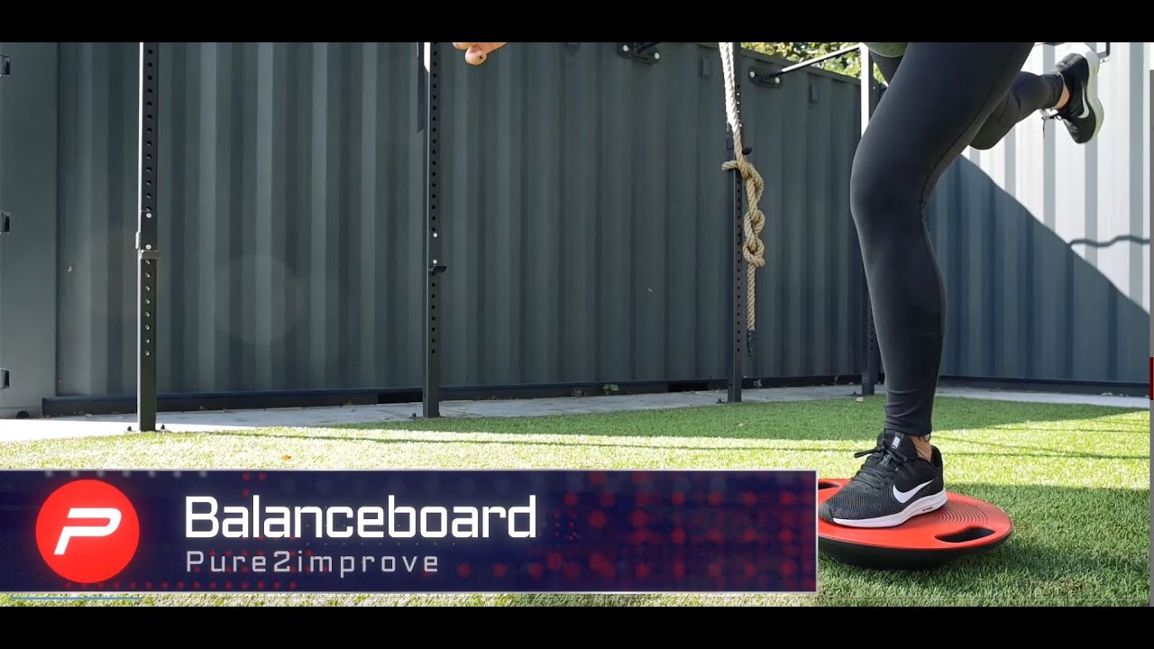 Pure2Improve Balance Board rosso/nero 3593 piattaforma di equilibrio