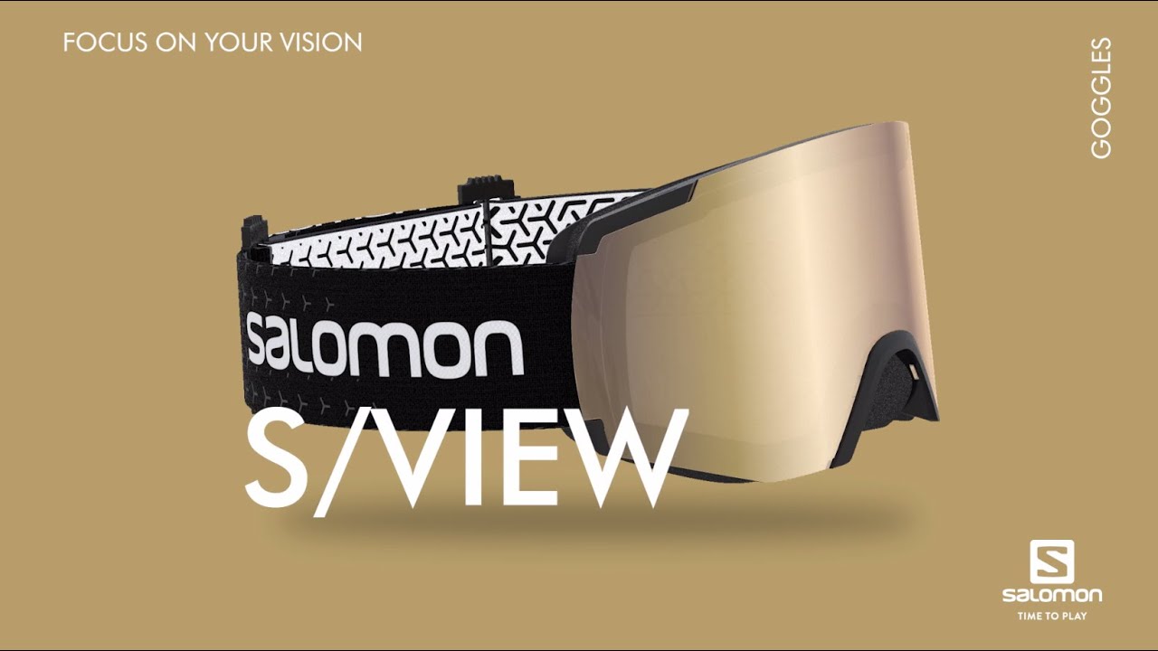 Salomon S/View occhiali da sci nero/ml super bianco