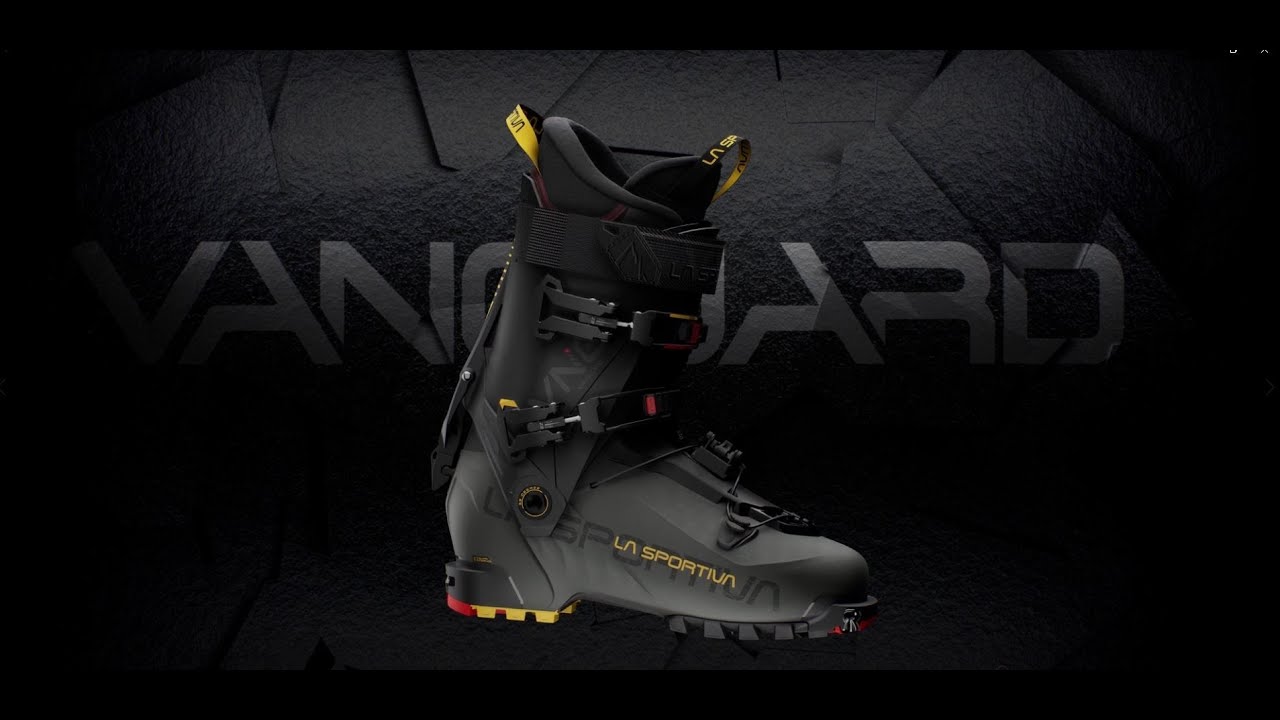 Scarpone da sci La Sportiva Vanguard da uomo in carbonio/giallo