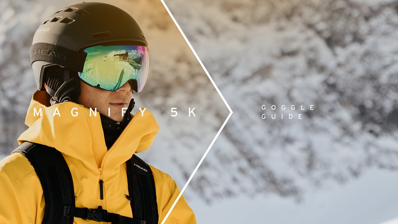 HEAD Magnify 5K cromo/arancio/forma occhiali da sci