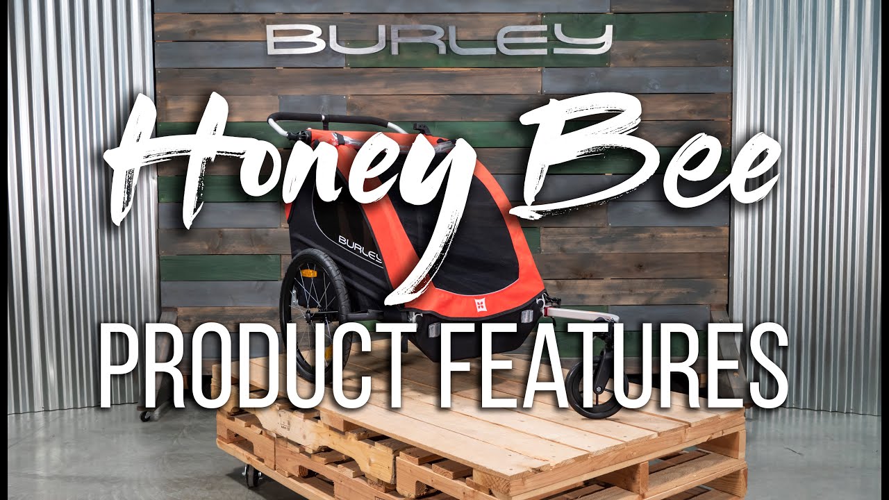 Rimorchio per biciclette Burley Honey Bee 2021 rosso