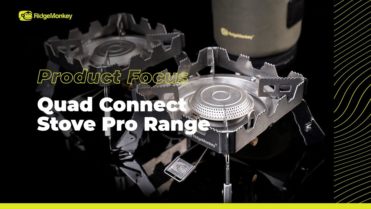 Bruciatore RidgeMonkey Quad Stove Pro argento RM183
